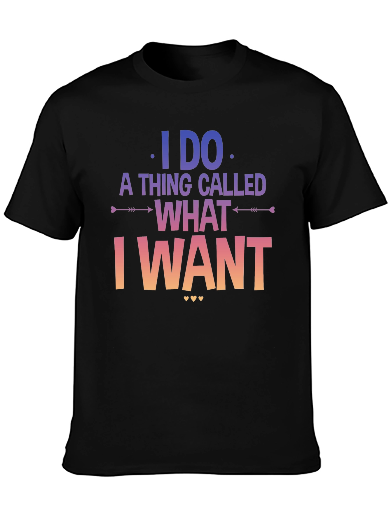 Black I Do What I Want Graphic T-Shirt view 3