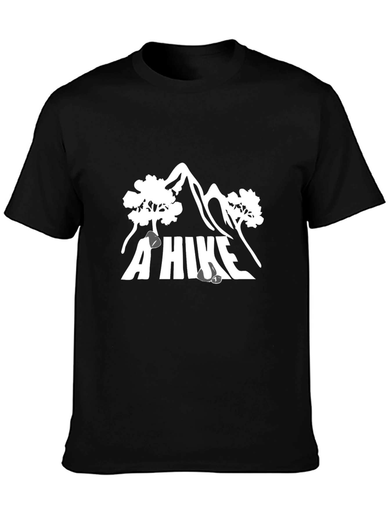 Black A Hike Graphic T-Shirt: Adventure Ready Tee view 3