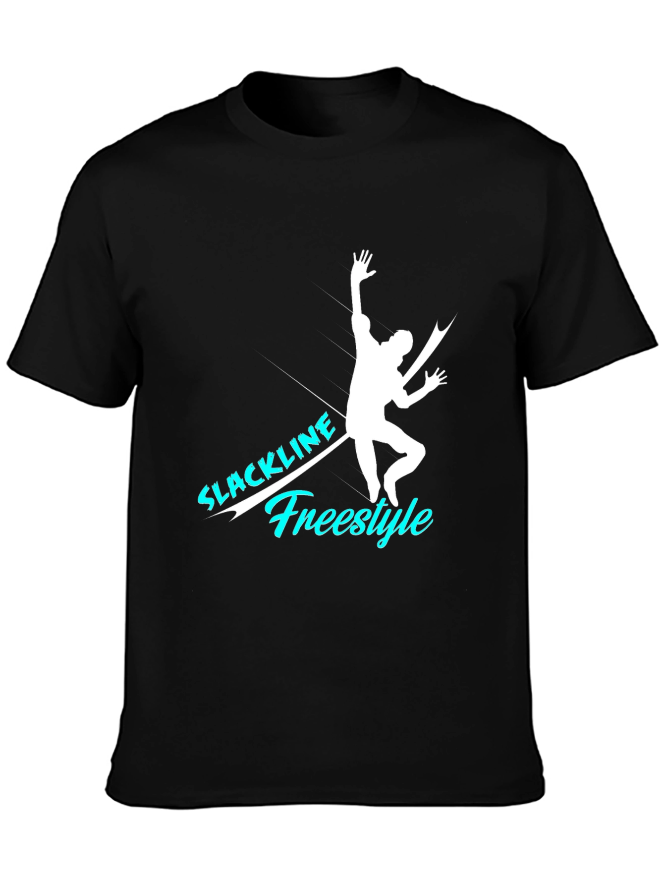 Black Slackline Freestyle Graphic T-Shirt - Black view 3