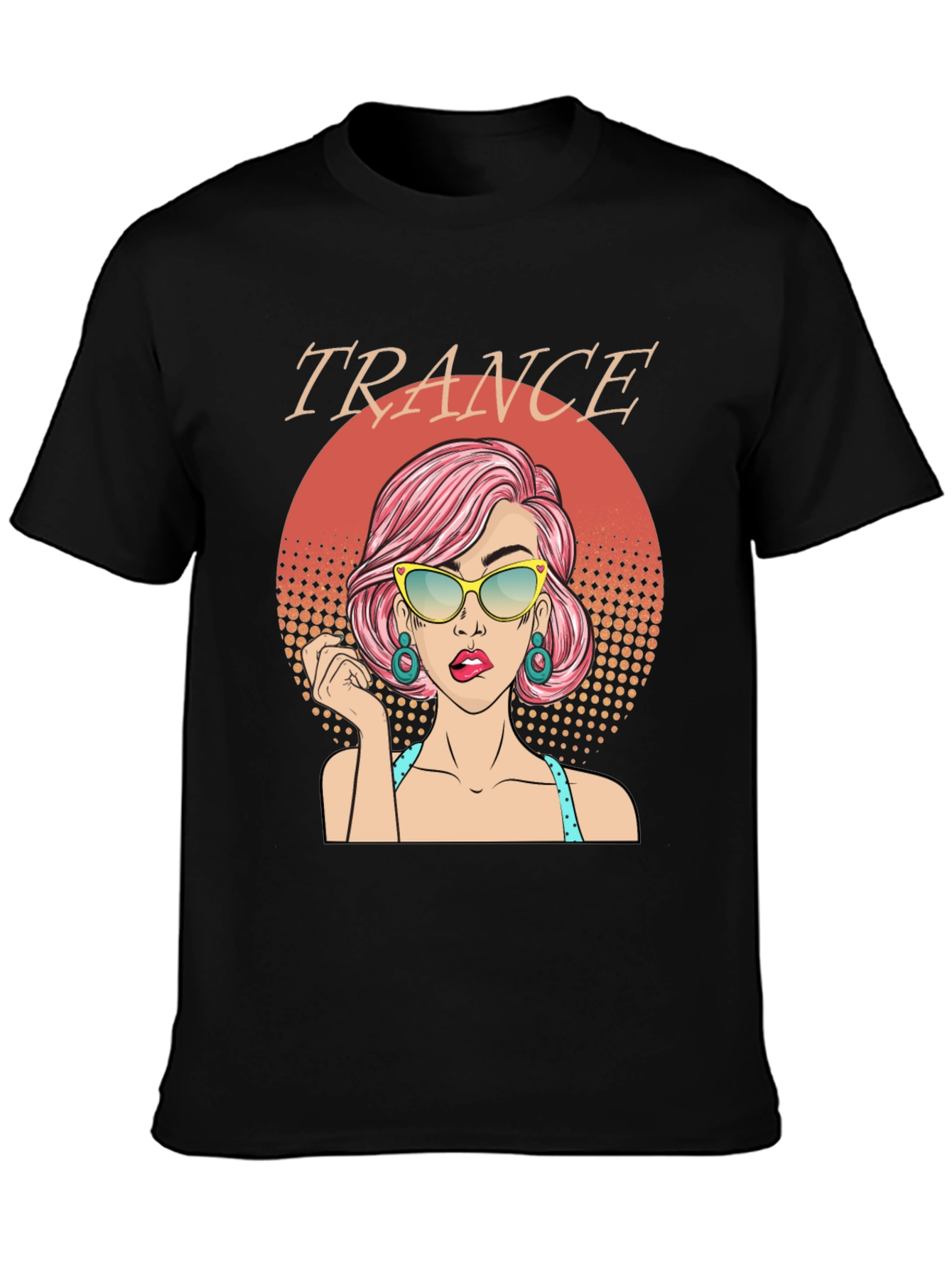 Trance Music T-Shirt - Retro Pop Art Graphic Tee - 3
