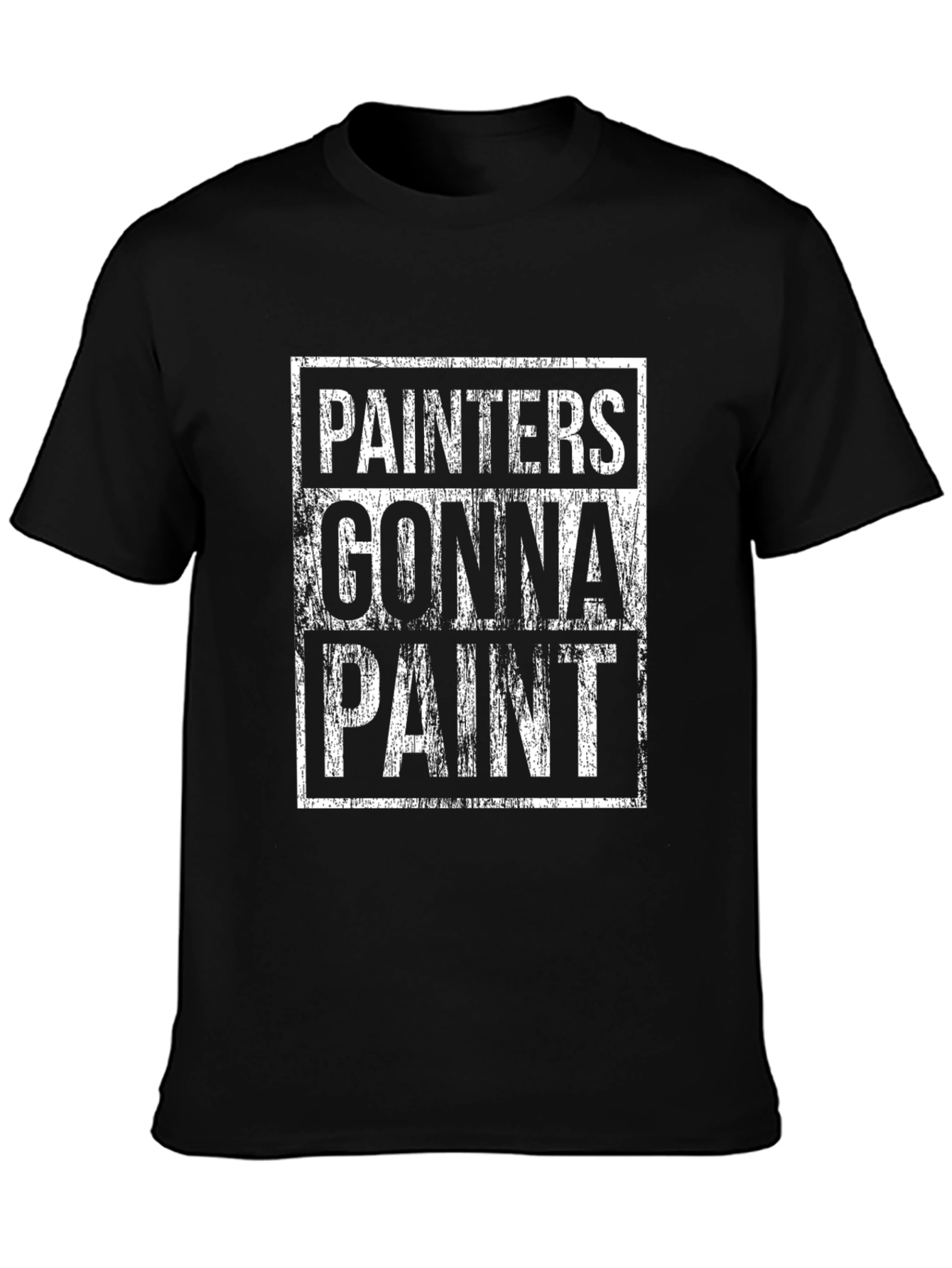 Black Painter Gonna Paint Black Cotton Graphic T-Shirt view 3