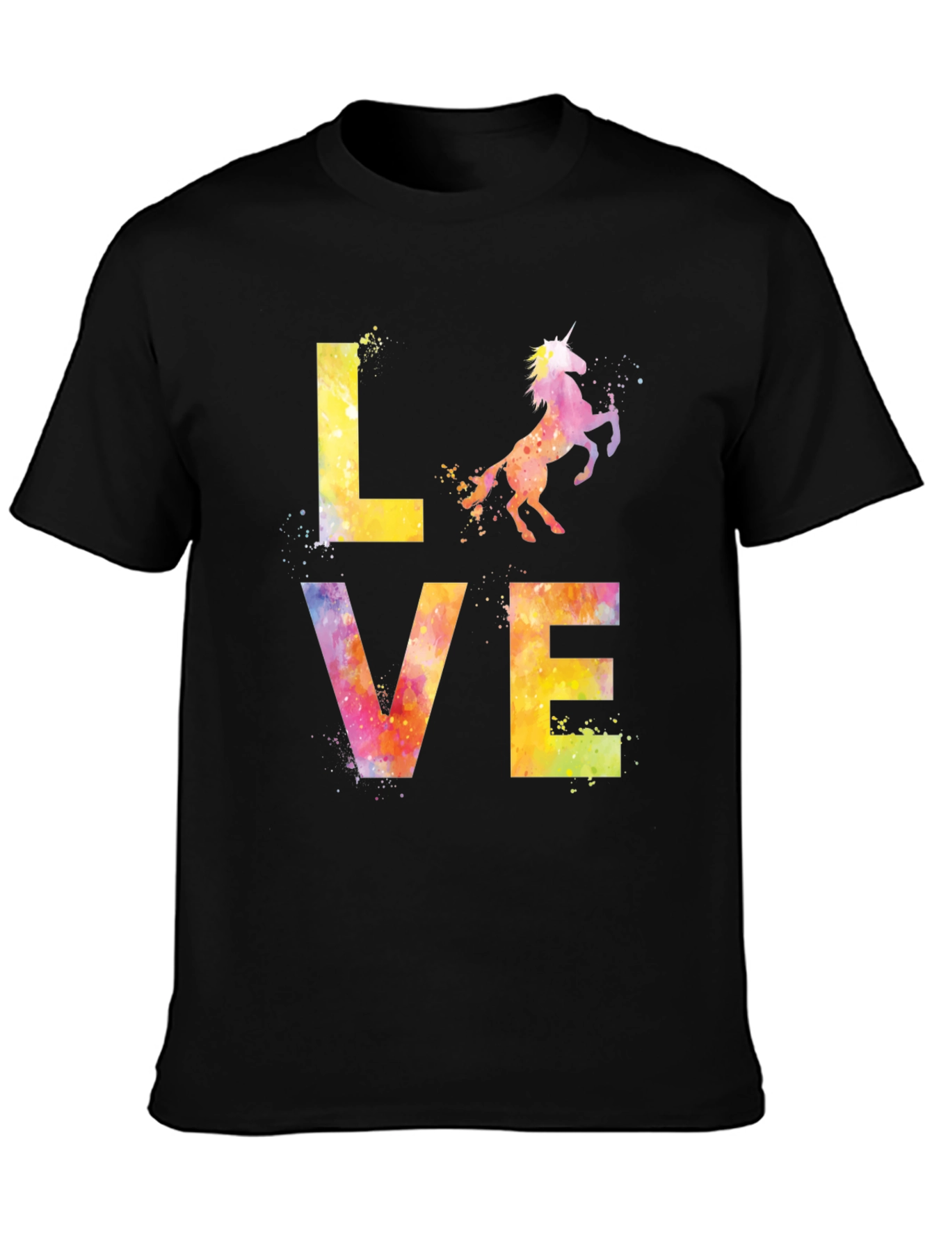 Black Love Unicorn Graphic Tee view 3