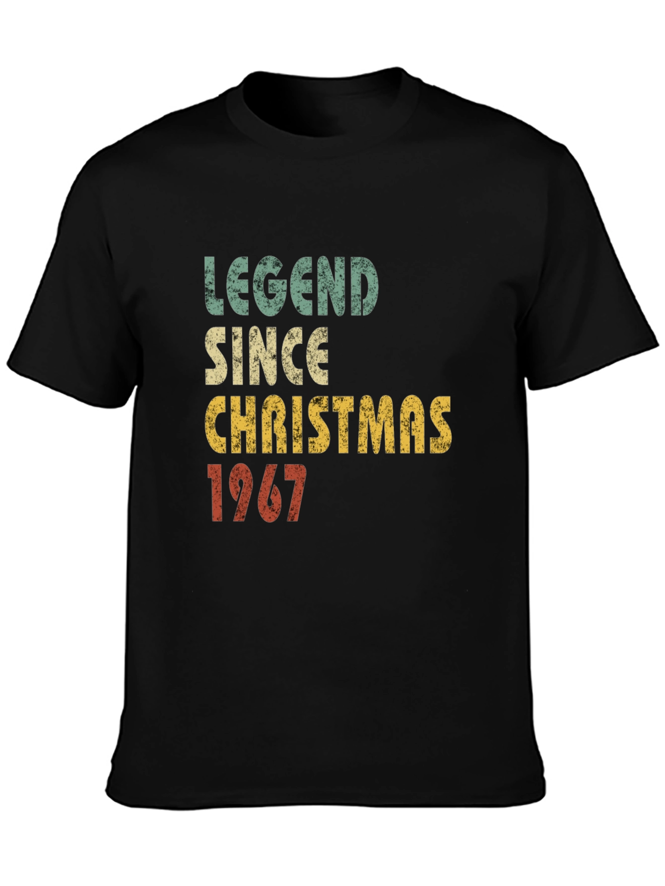 Black Legend Since Christmas 1967 Graphic T-Shirt view 3