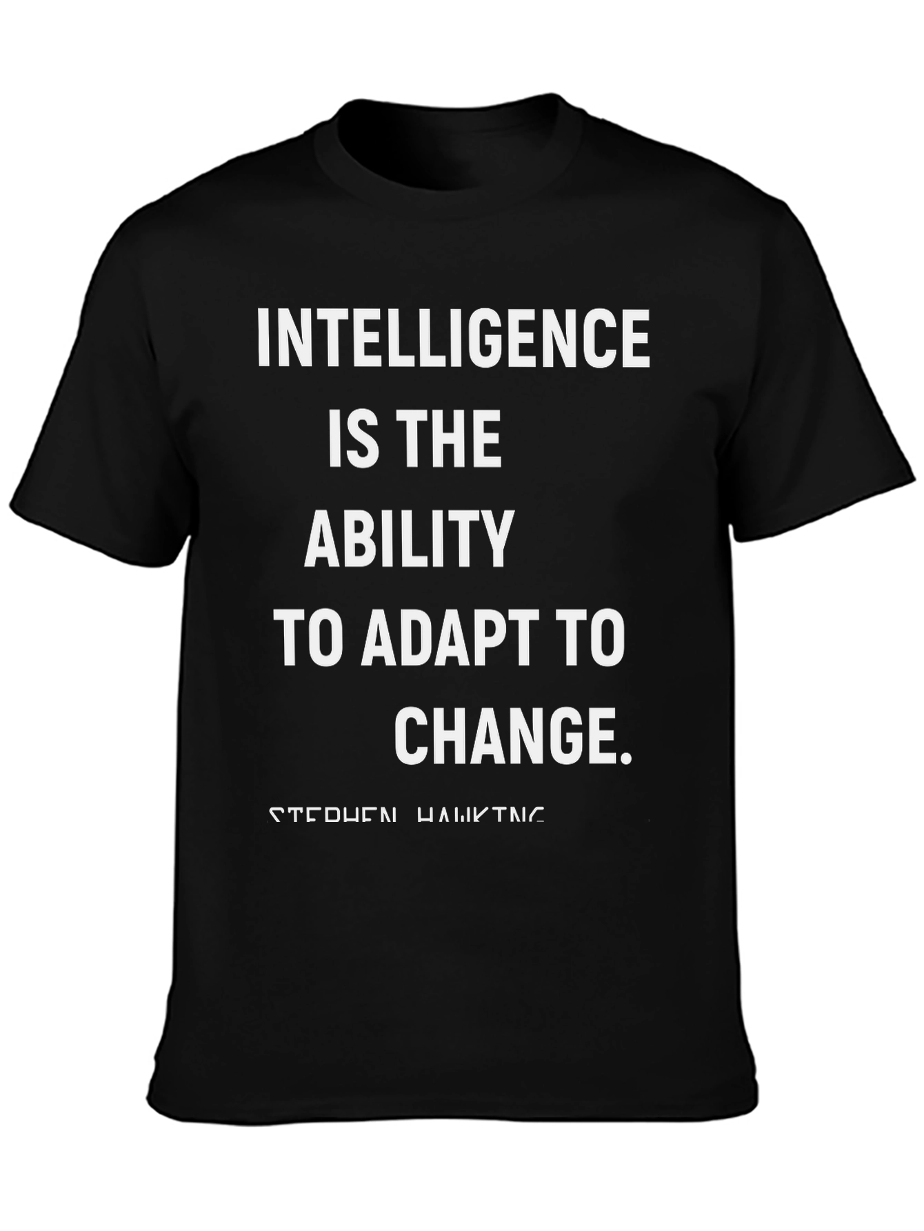 Black Intelligence Adapt to Change T-Shirt view 3