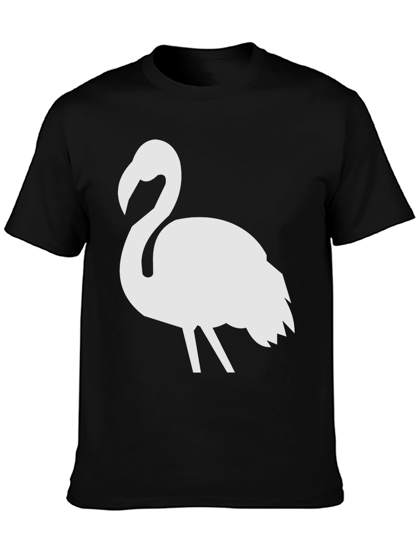 Black Flamingo Graphic Tee - Men's Black T-Shirt view 3