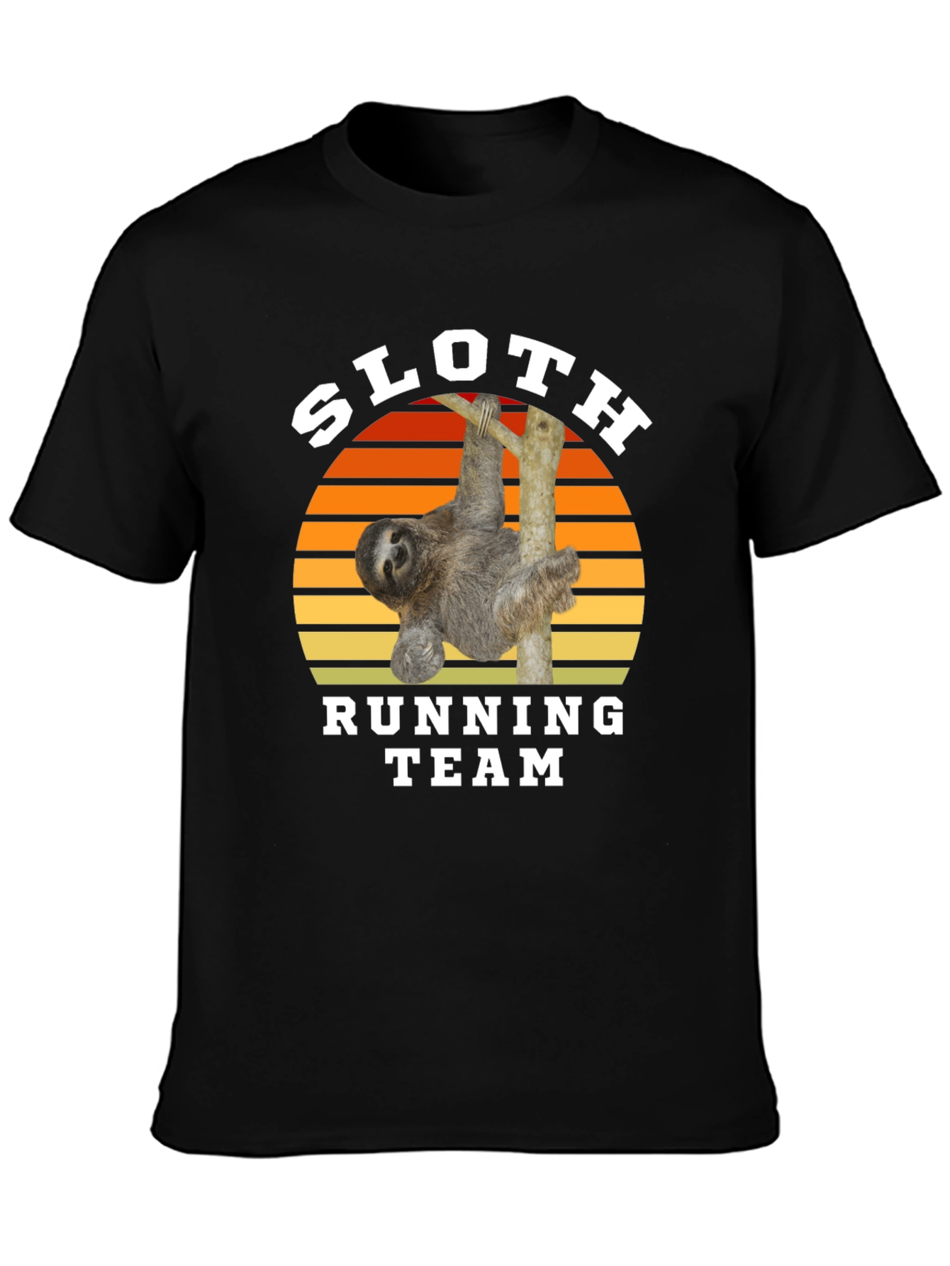 Black Sloth Running Team T-Shirt view 3
