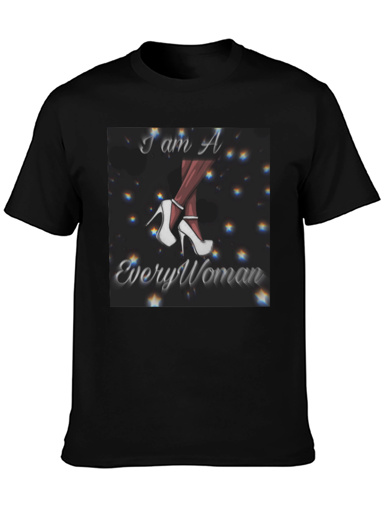 Black I am A Every Woman Graphic Tee view 3