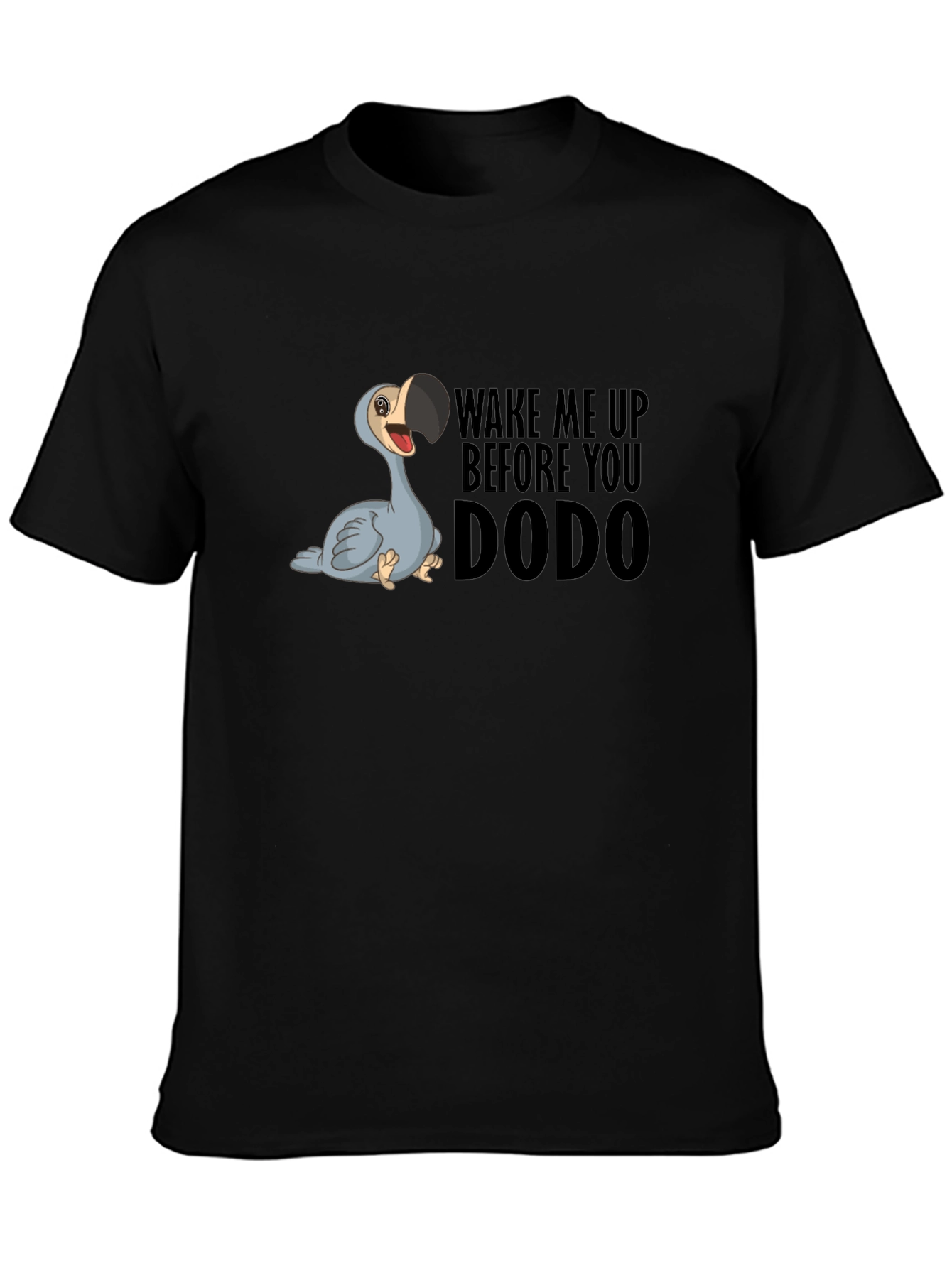 Black Wake Me Up Dodo T-Shirt view 3