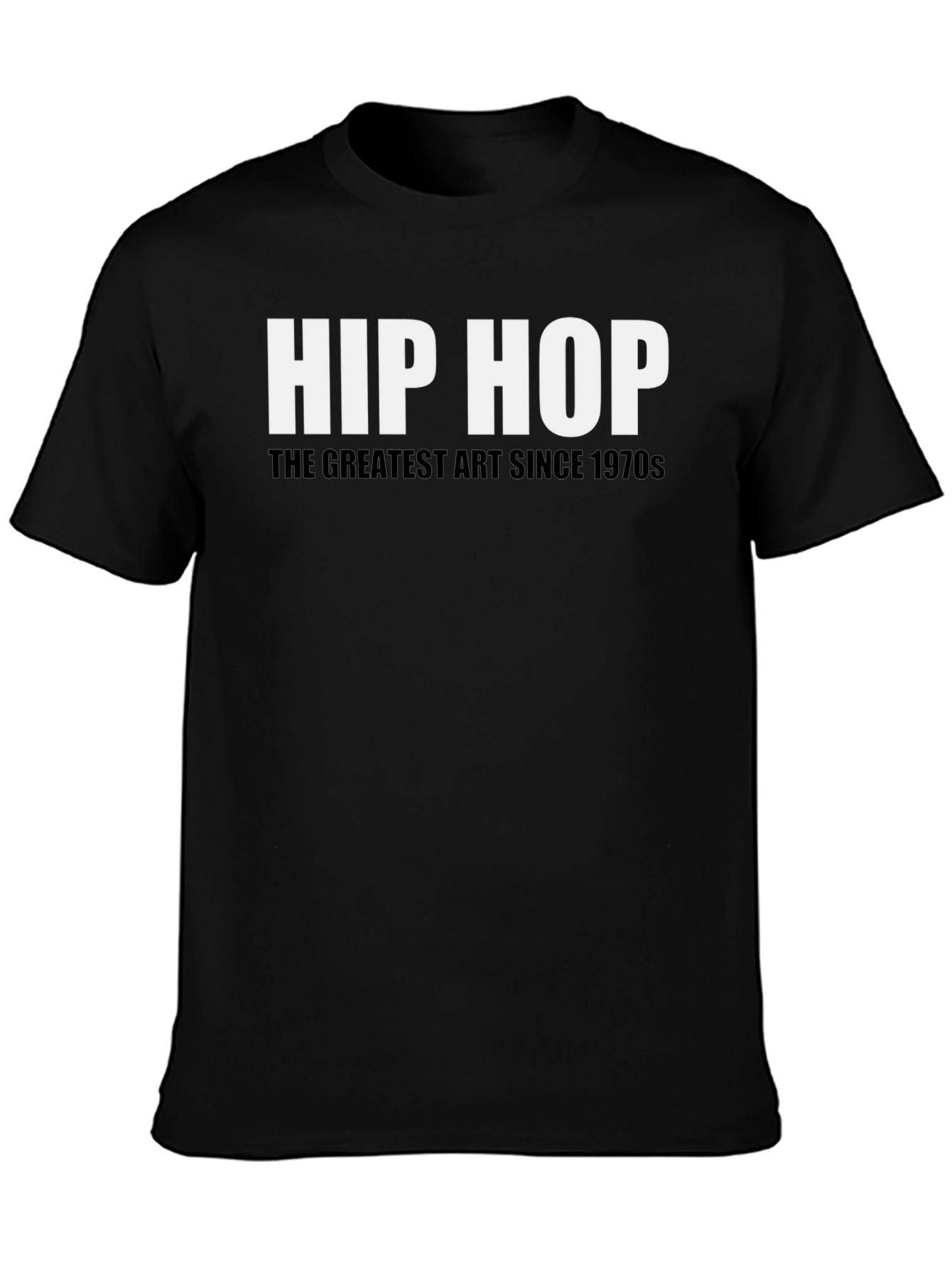 Black Hip Hop Greatest Art Since 1970s Black T-Shirt view 3
