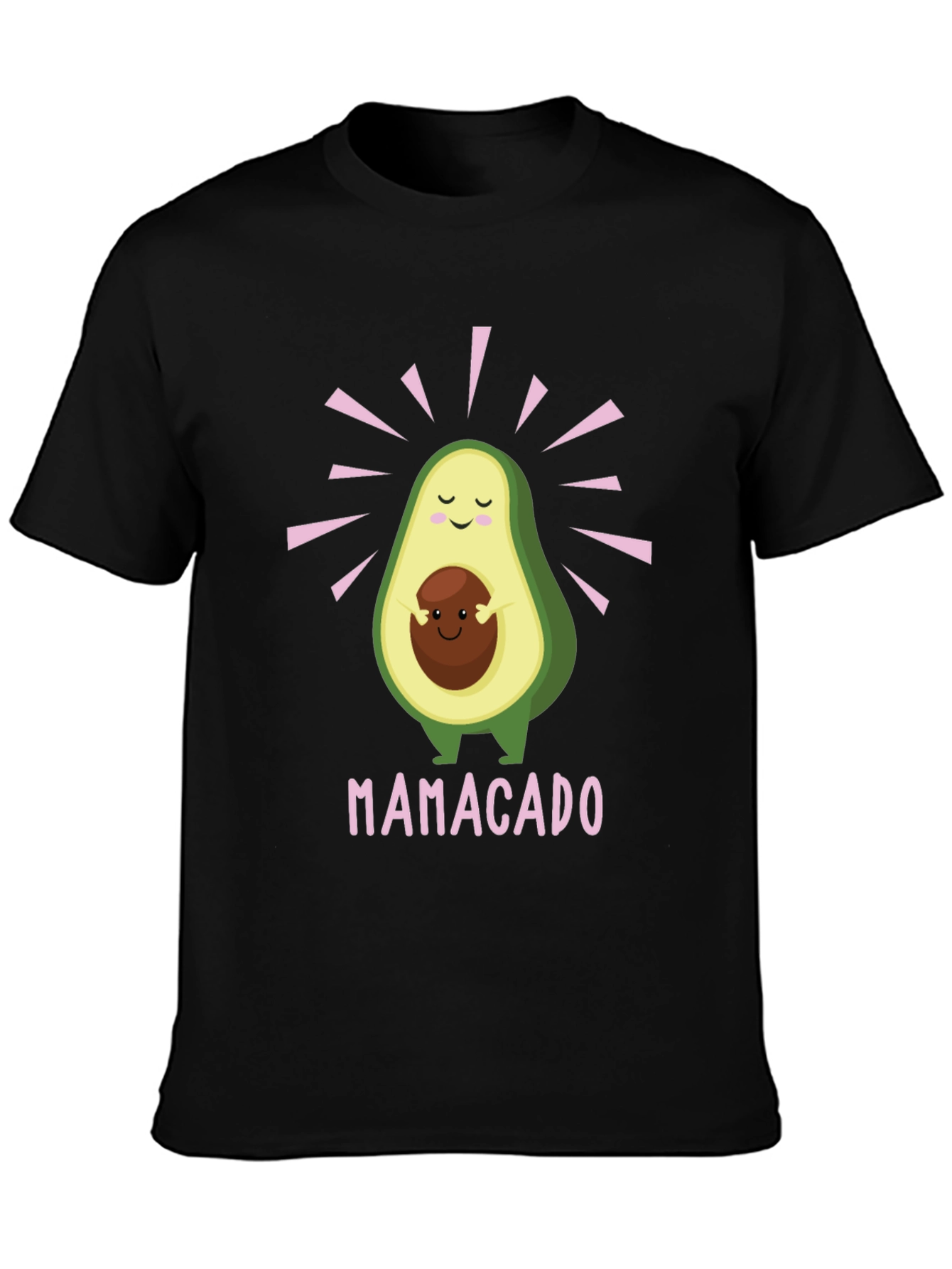 Black Mamacado T-Shirt - Avocado Motherhood Tee view 3