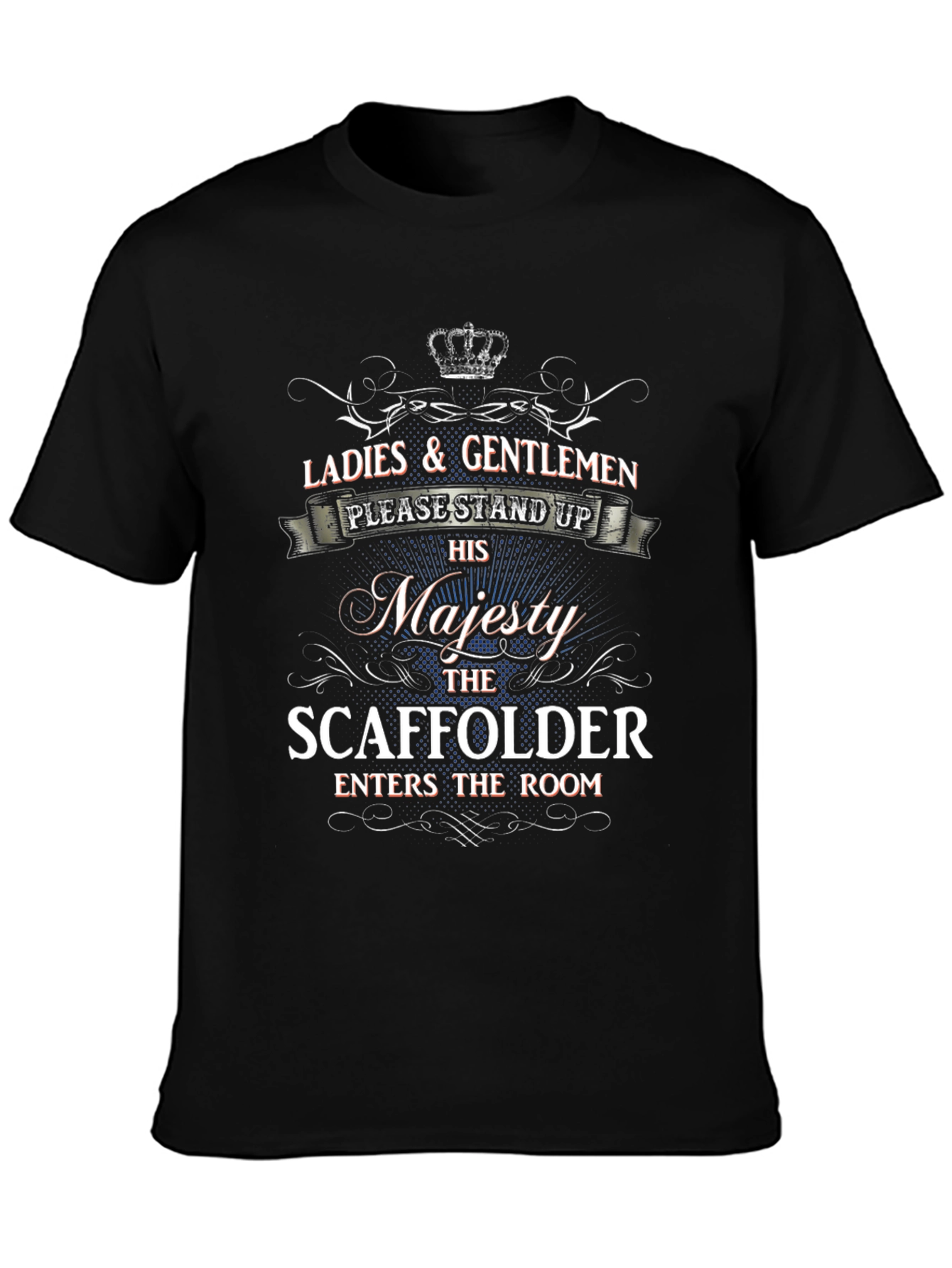 Black Majesty Scaffolder T-Shirt view 3