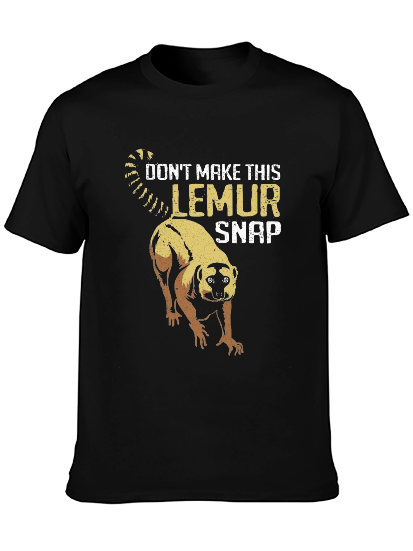 Black Don't Make This Lemur Snap T-Shirt view 3
