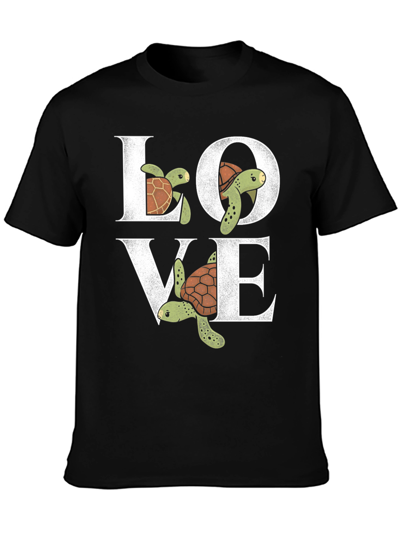 Black Sea Turtle Love Graphic Tee view 3