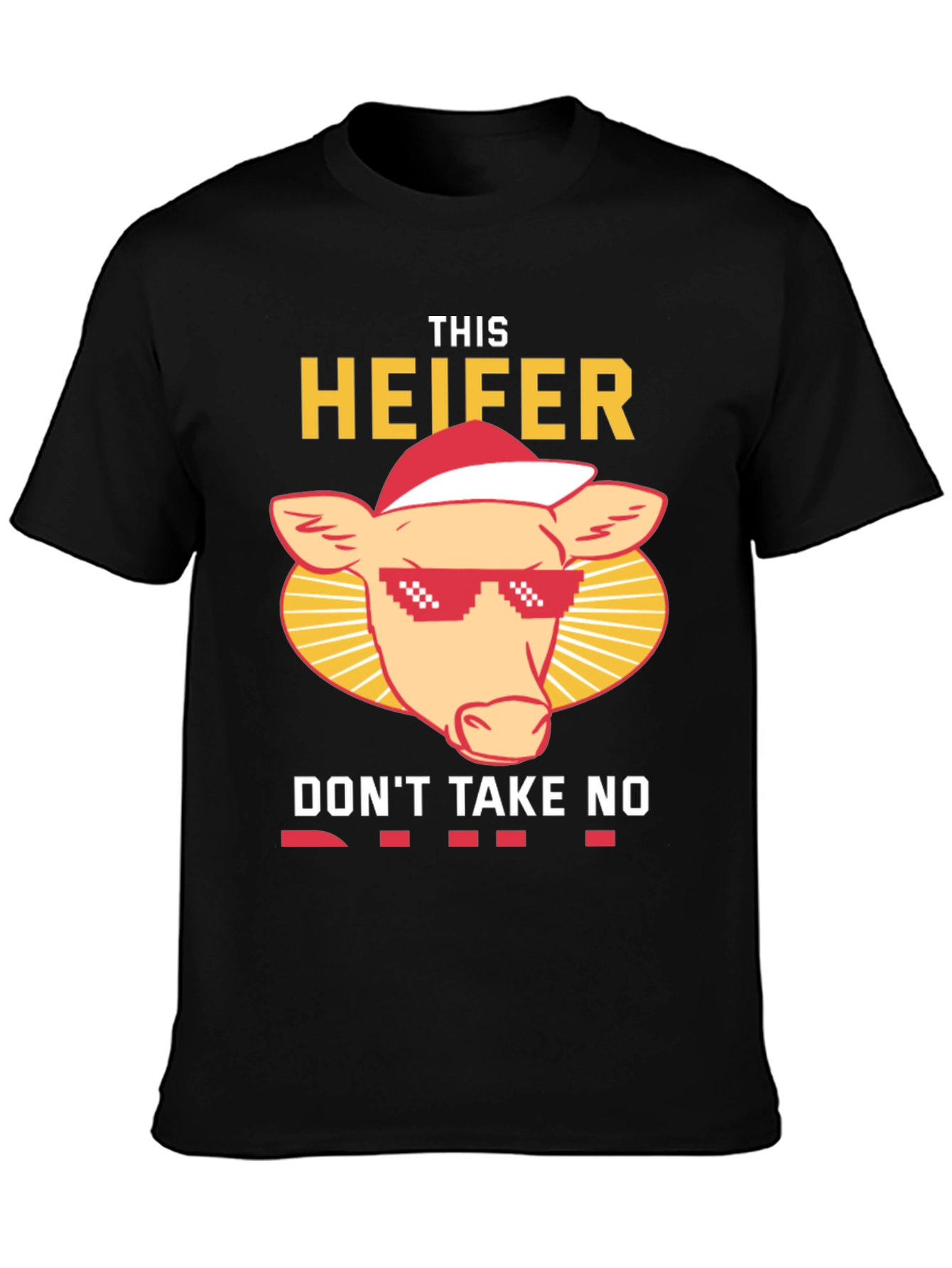 Black Funny This Heifer Don't Take No Shirt view 3