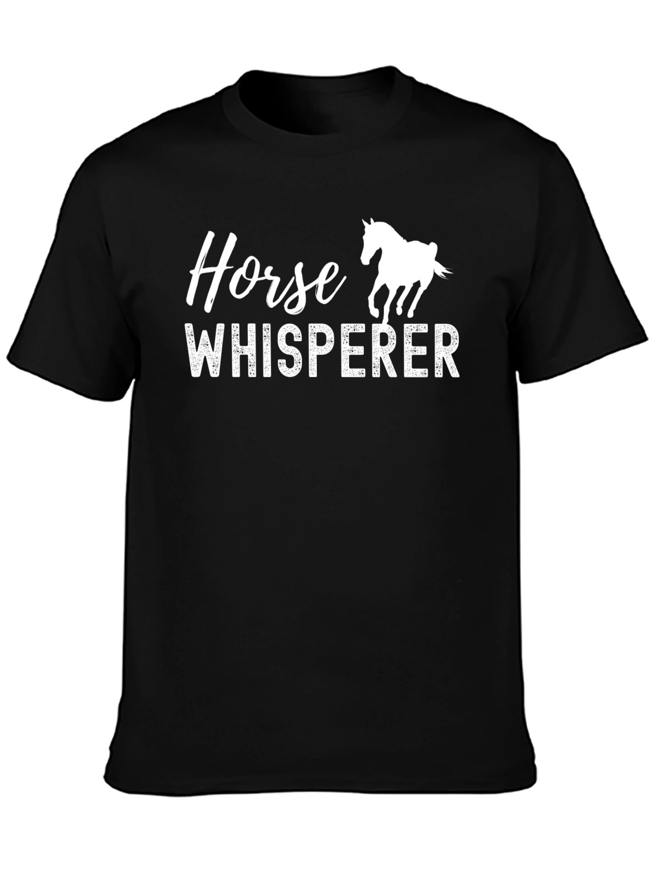 Black Horse Whisperer Graphic T-Shirt - Equestrian Style view 3