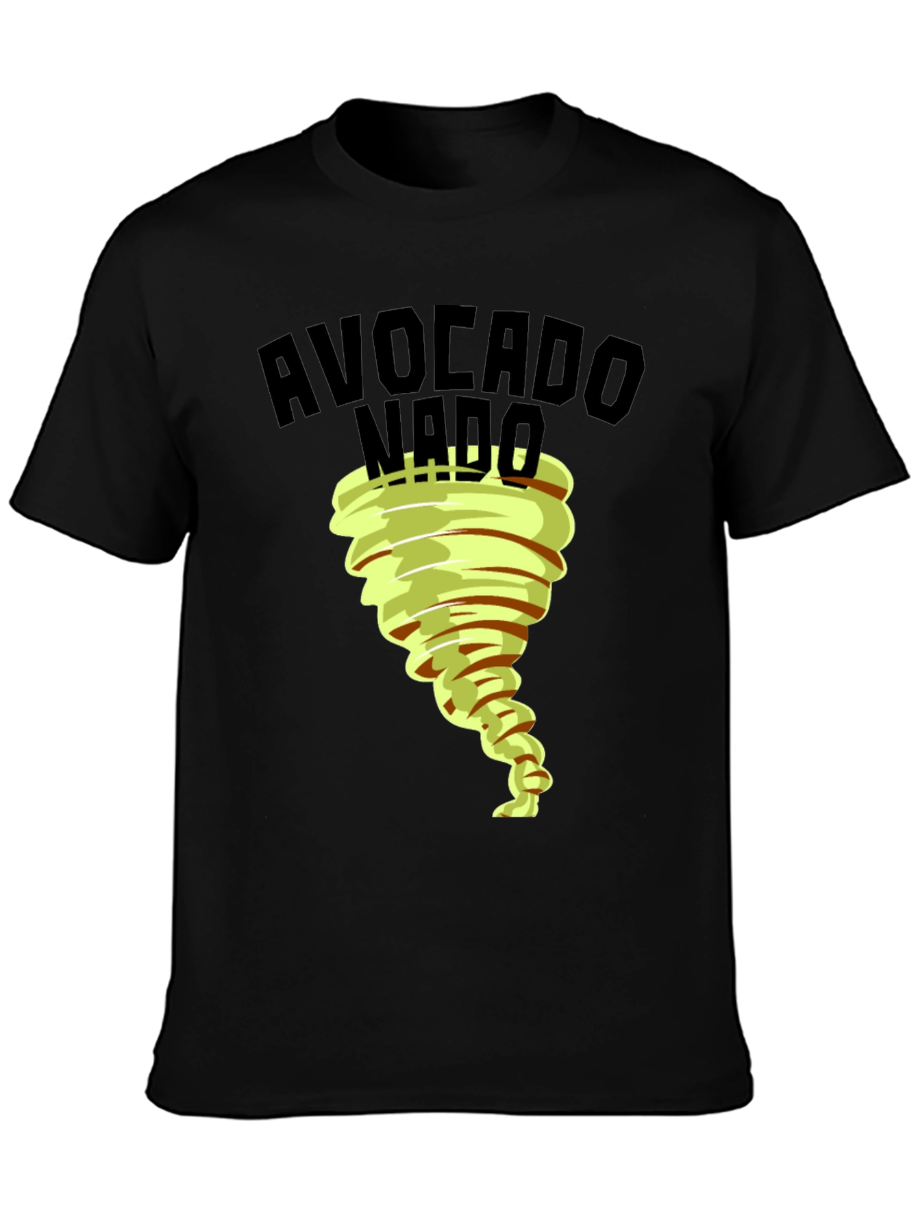Black Avocado Nado Funny Graphic Tee view 3