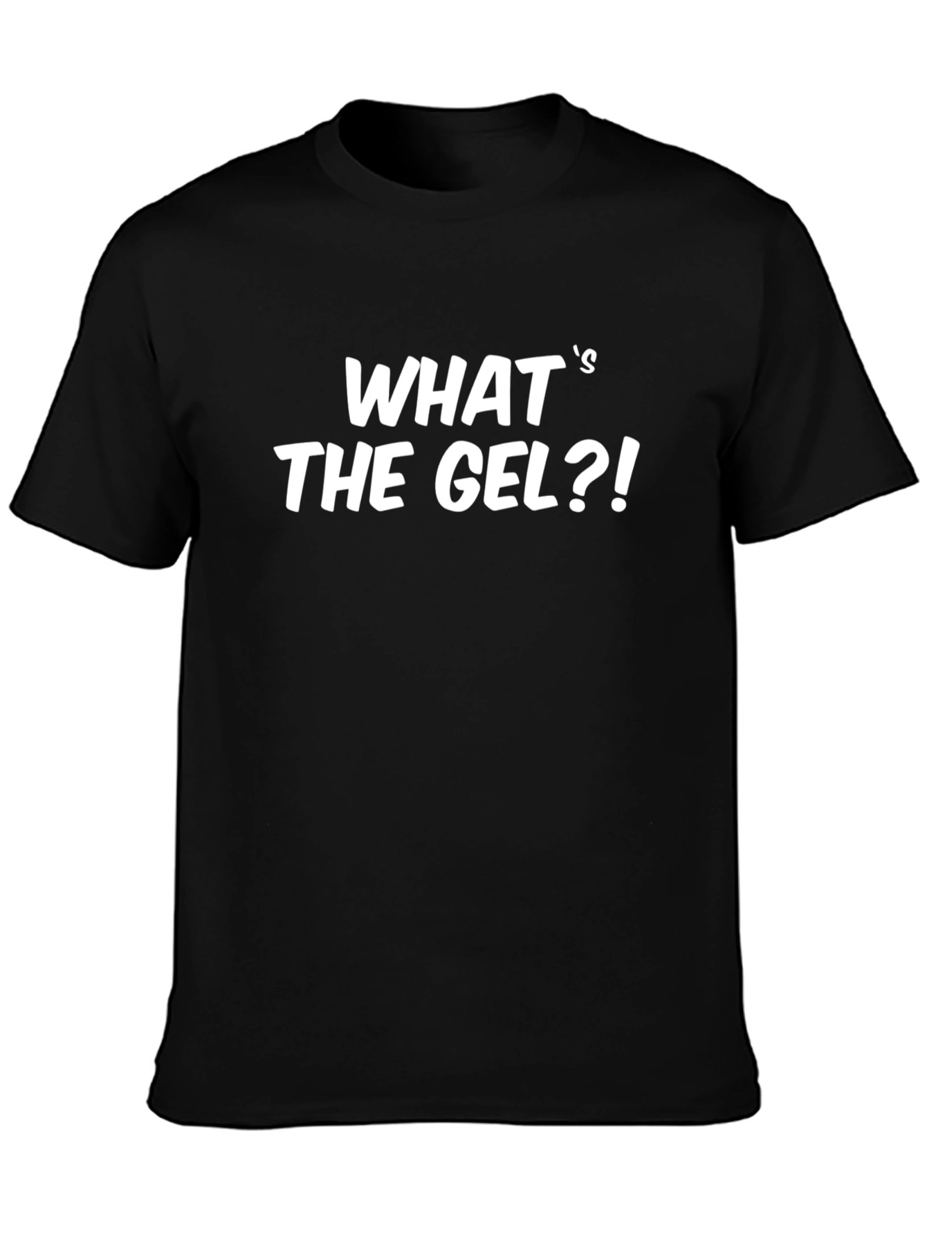 Black What's The Gel?! Graphic Tee - Black view 3