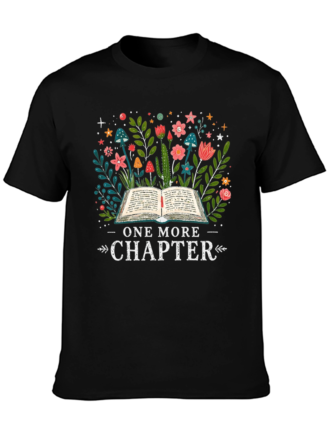 Black One More Chapter Graphic T-Shirt view 3
