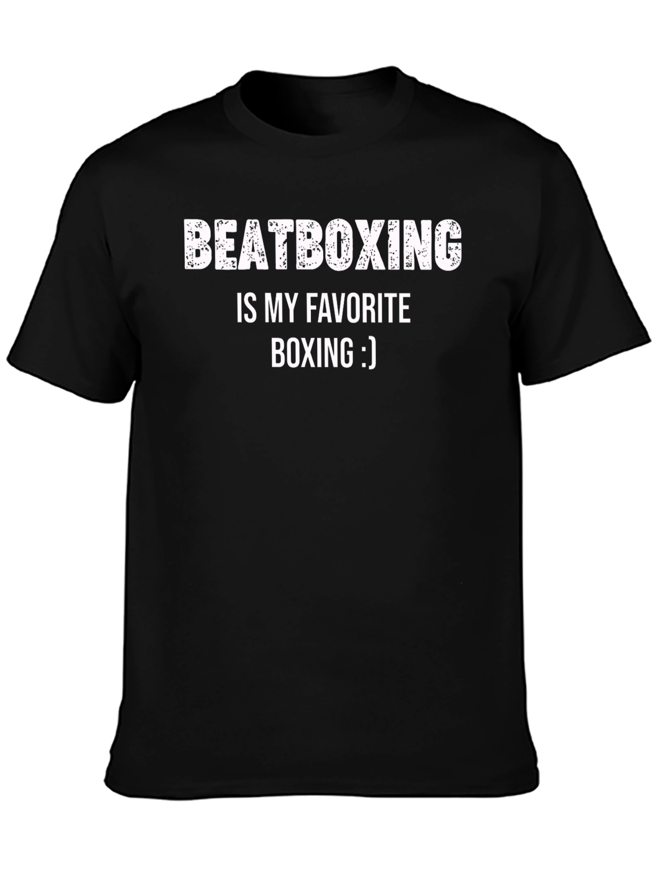 Black Beatboxing is My Favorite Boxing Black T-Shirt view 3