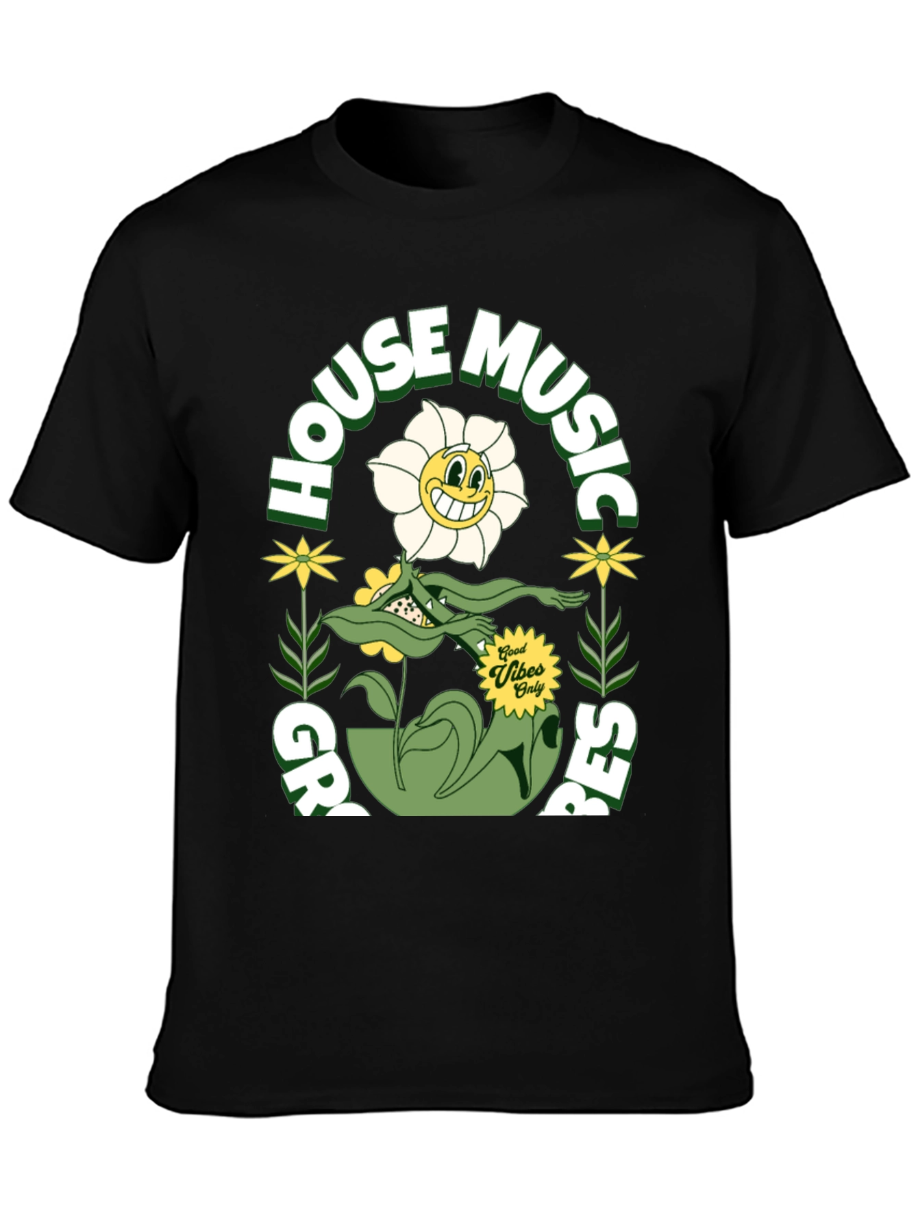 Black House Music Grooves Tee view 3