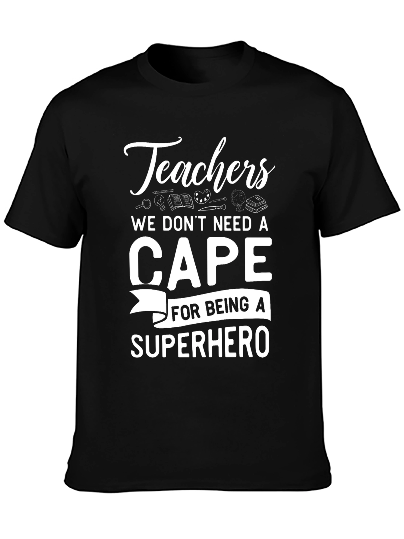 Black Teachers Super Hero T-Shirt view 3