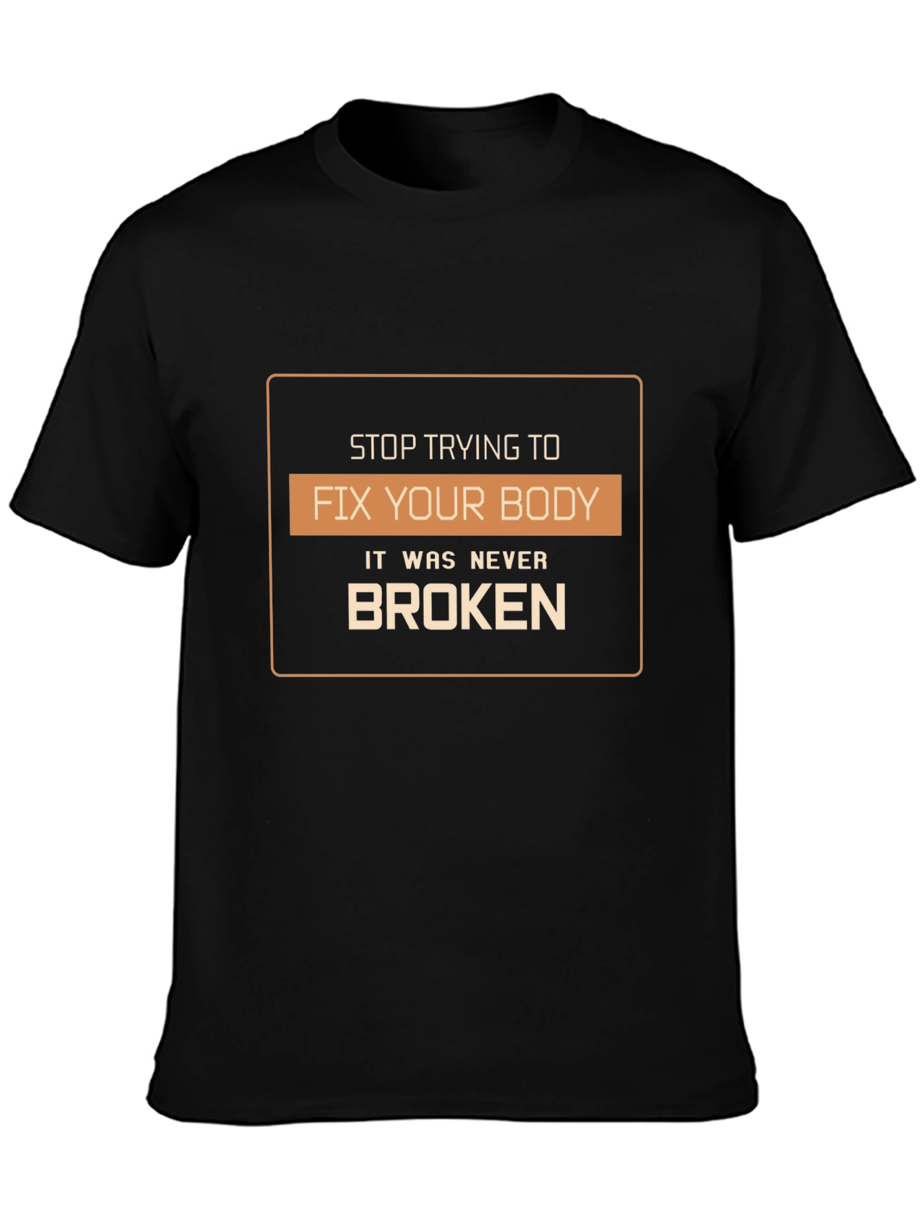 Black Body Positive Graphic Tee - Never Broken view 3