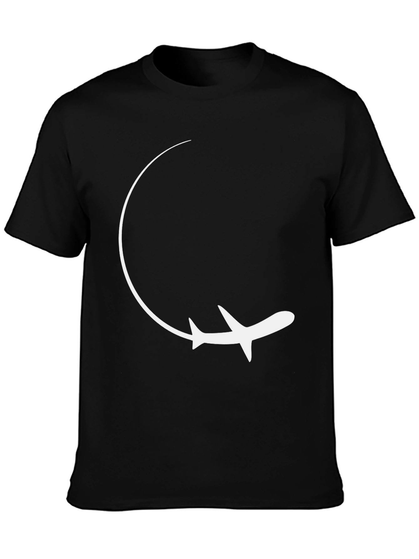 Black Fly High Black Airplane Graphic Tee view 3