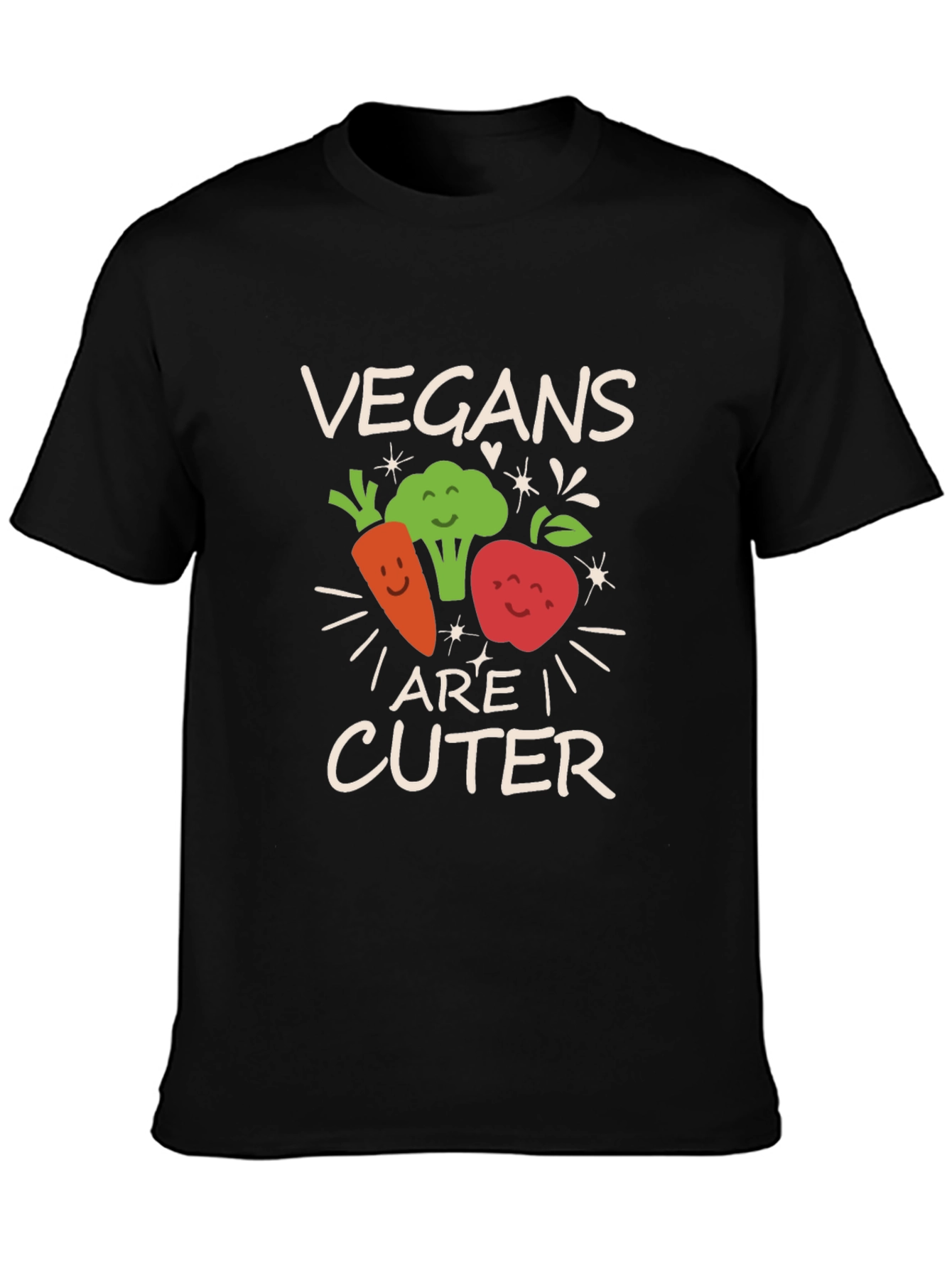 Black Vegans Are Cuter Graphic Tee view 3