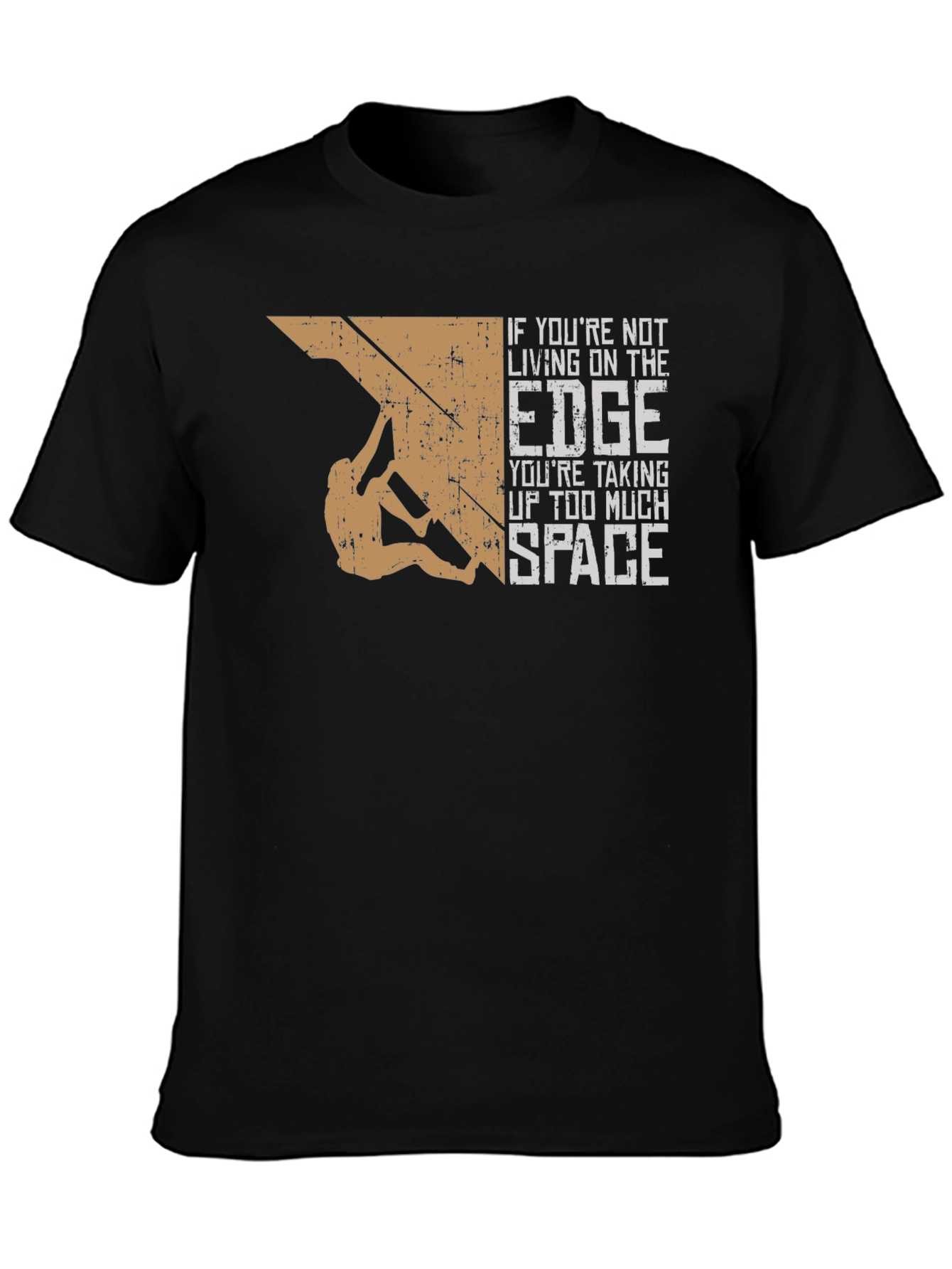 Black Climbing Edge Graphic T-Shirt view 3