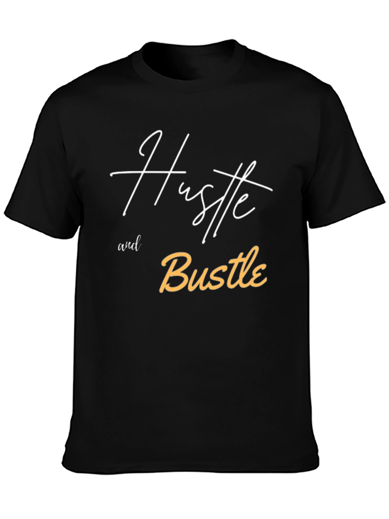 Black Hustle and Bustle Graphic Tee view 3