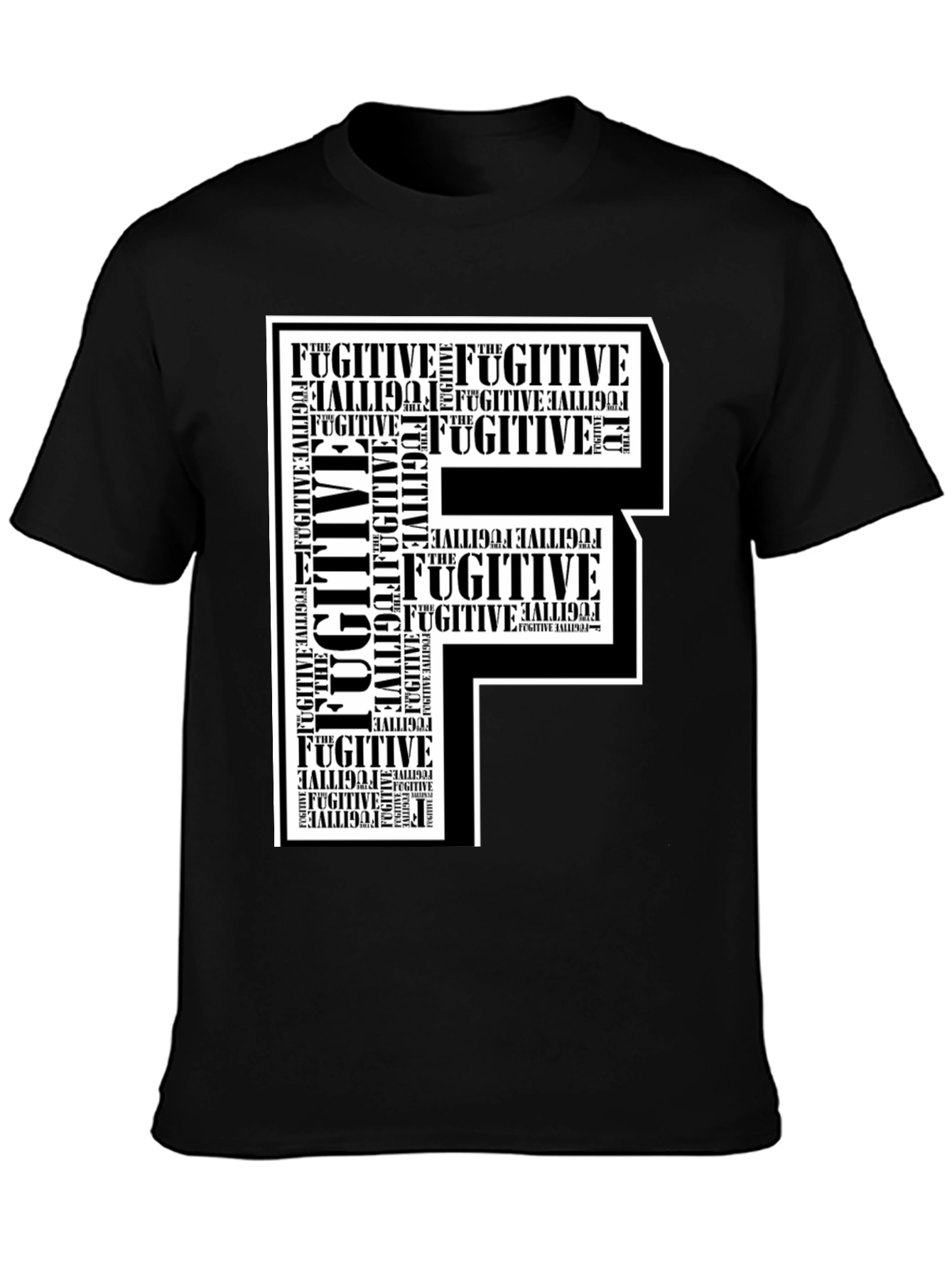 Fugitive F Graphic Print T-Shirt - 3