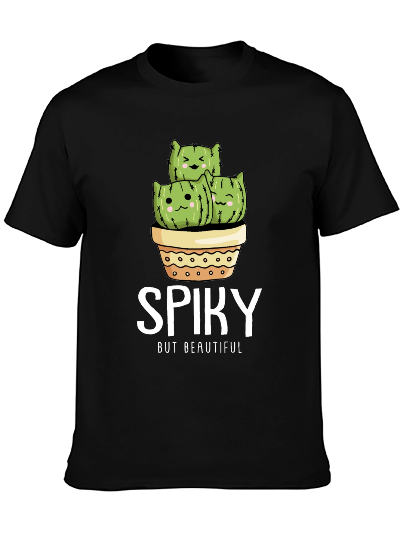Black Spiky But Beautiful Cactus T-Shirt view 3