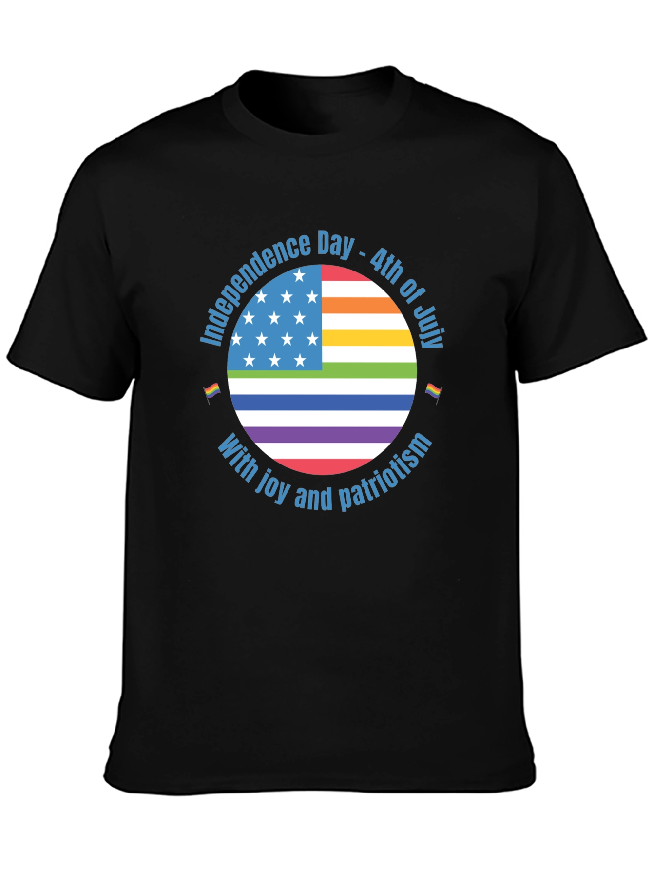 Black Patriotic Pride T-Shirt - Independence Day view 3