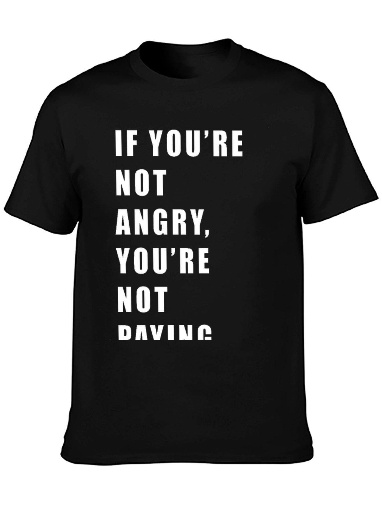 Black Angry Paving Graphic Tee view 3