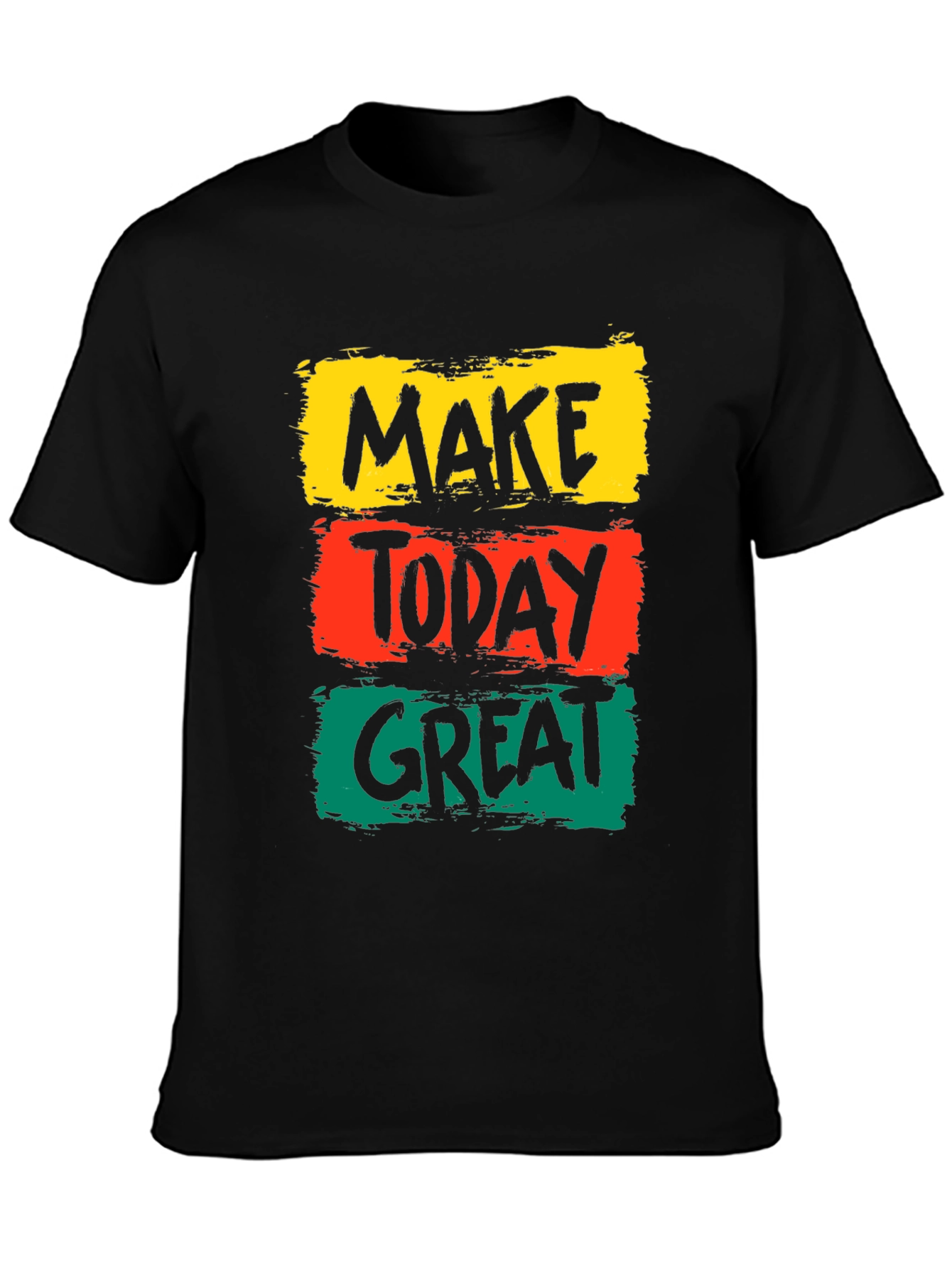 Black Make Today Great Graphic Tee view 3
