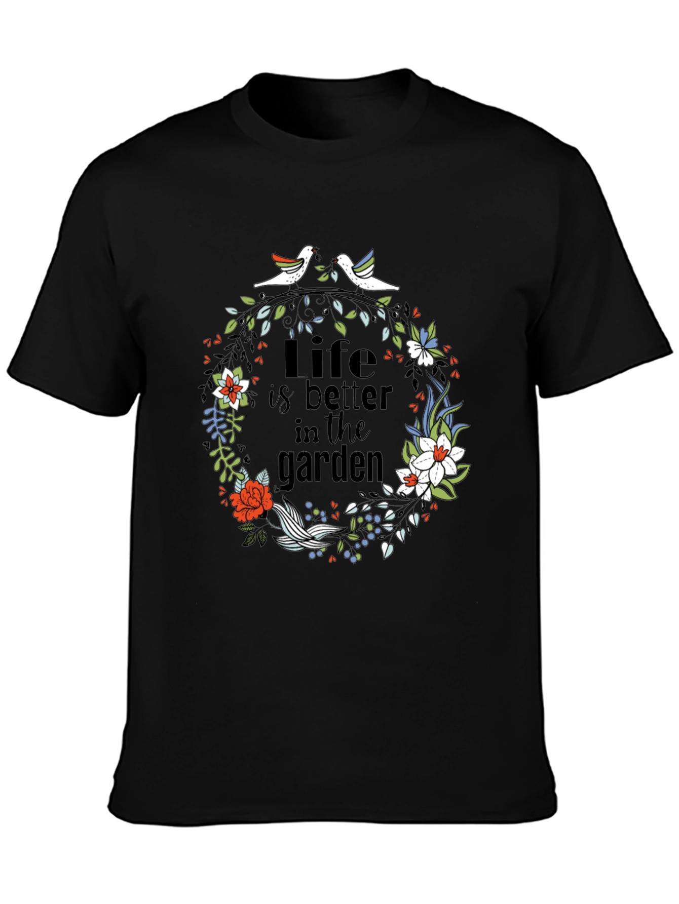 Black Life is Better in the Garden T-Shirt view 3