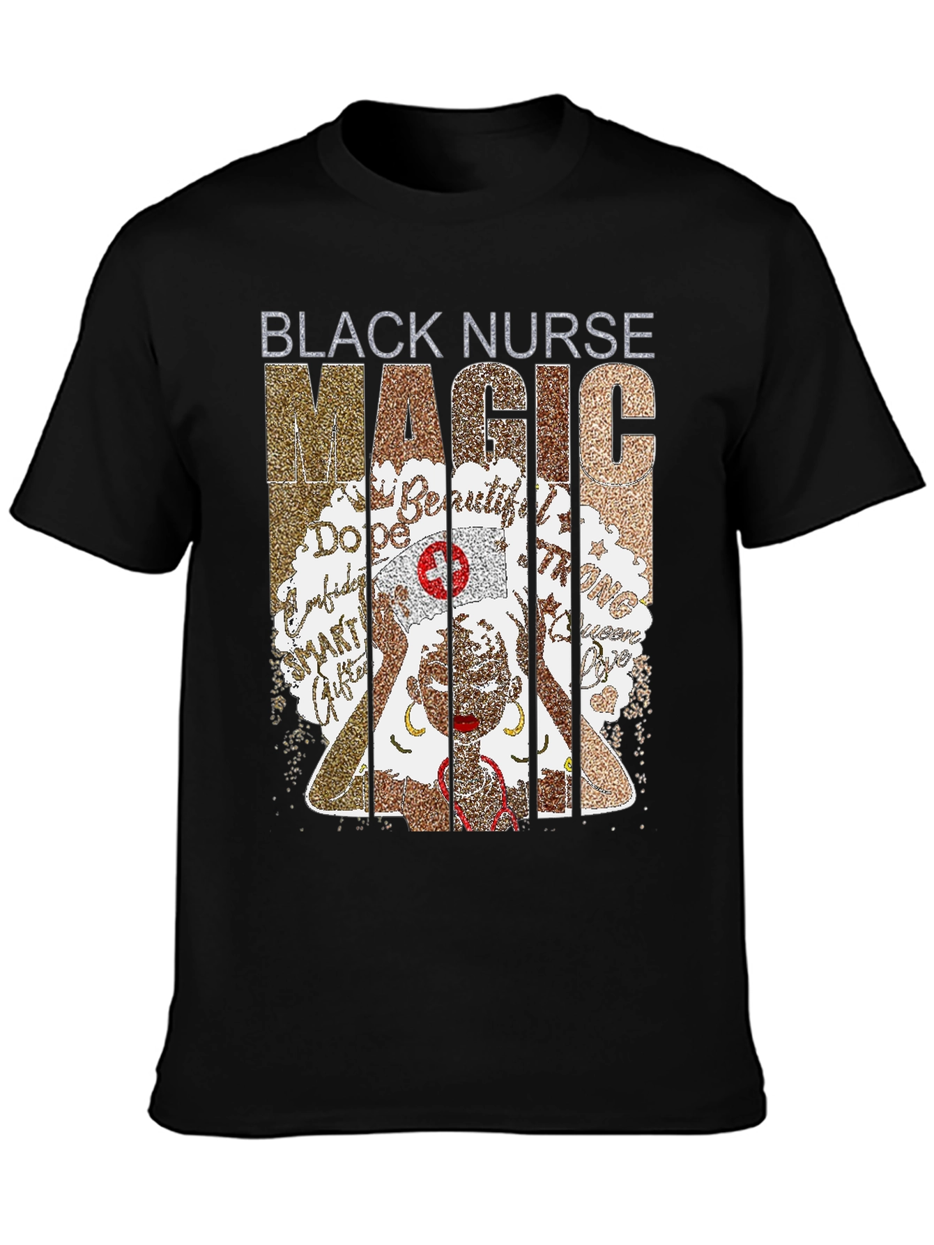 Black Black Nurse Magic T-Shirt view 3