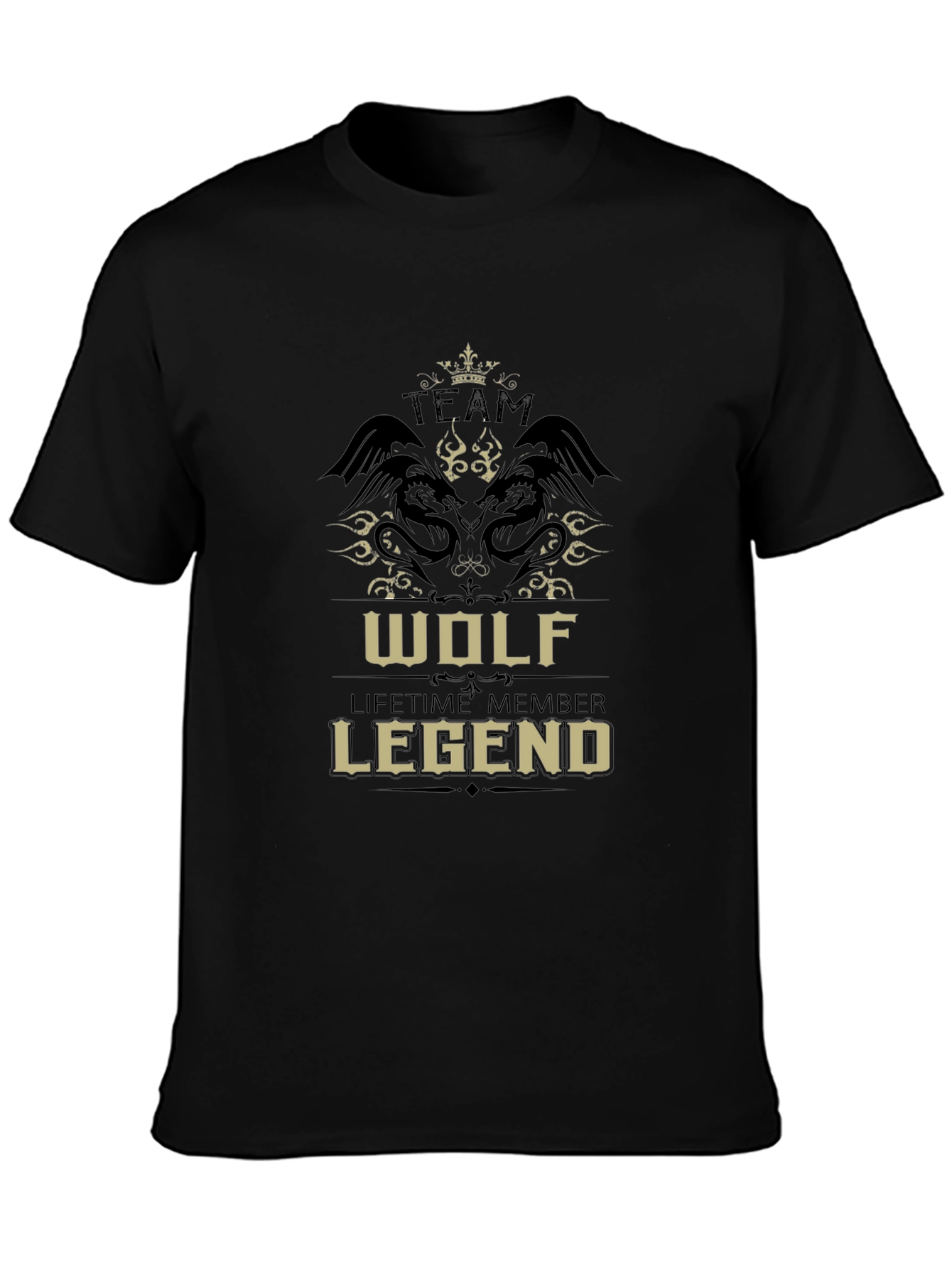 Black Wolf Legend T-Shirt - Lifetime Member Tee view 3