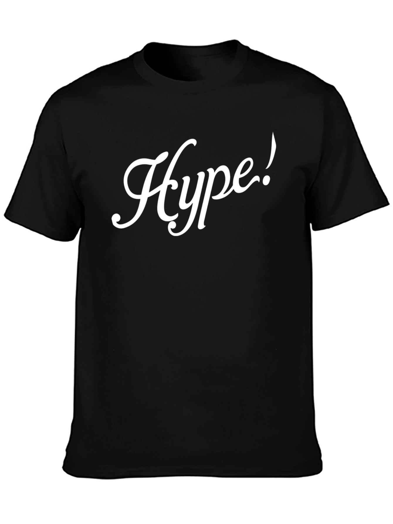 Black Hype Graphic Tee - Stylish Black T-Shirt view 3