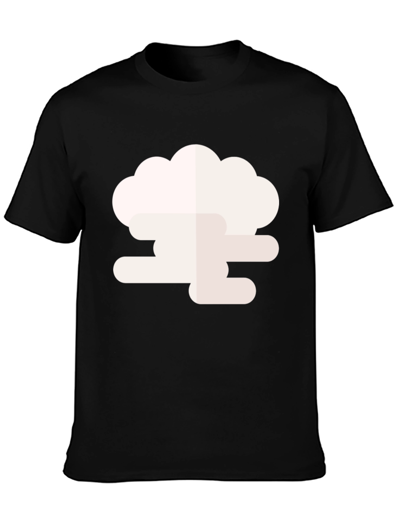 Black Cloud Graphic Black Tee - Stylish & Unique Design view 3