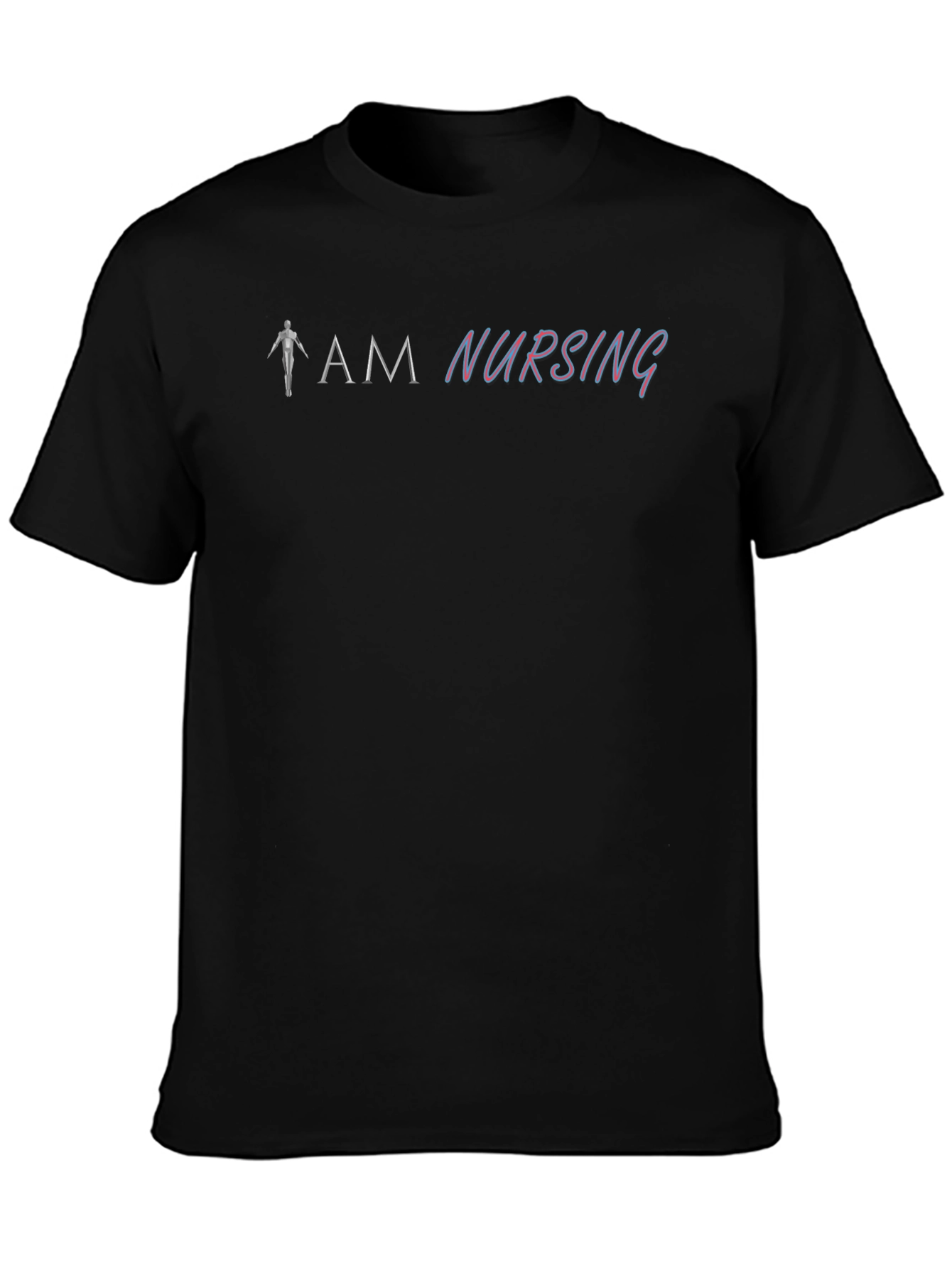 Black I AM NURSING Graphic T-Shirt view 3