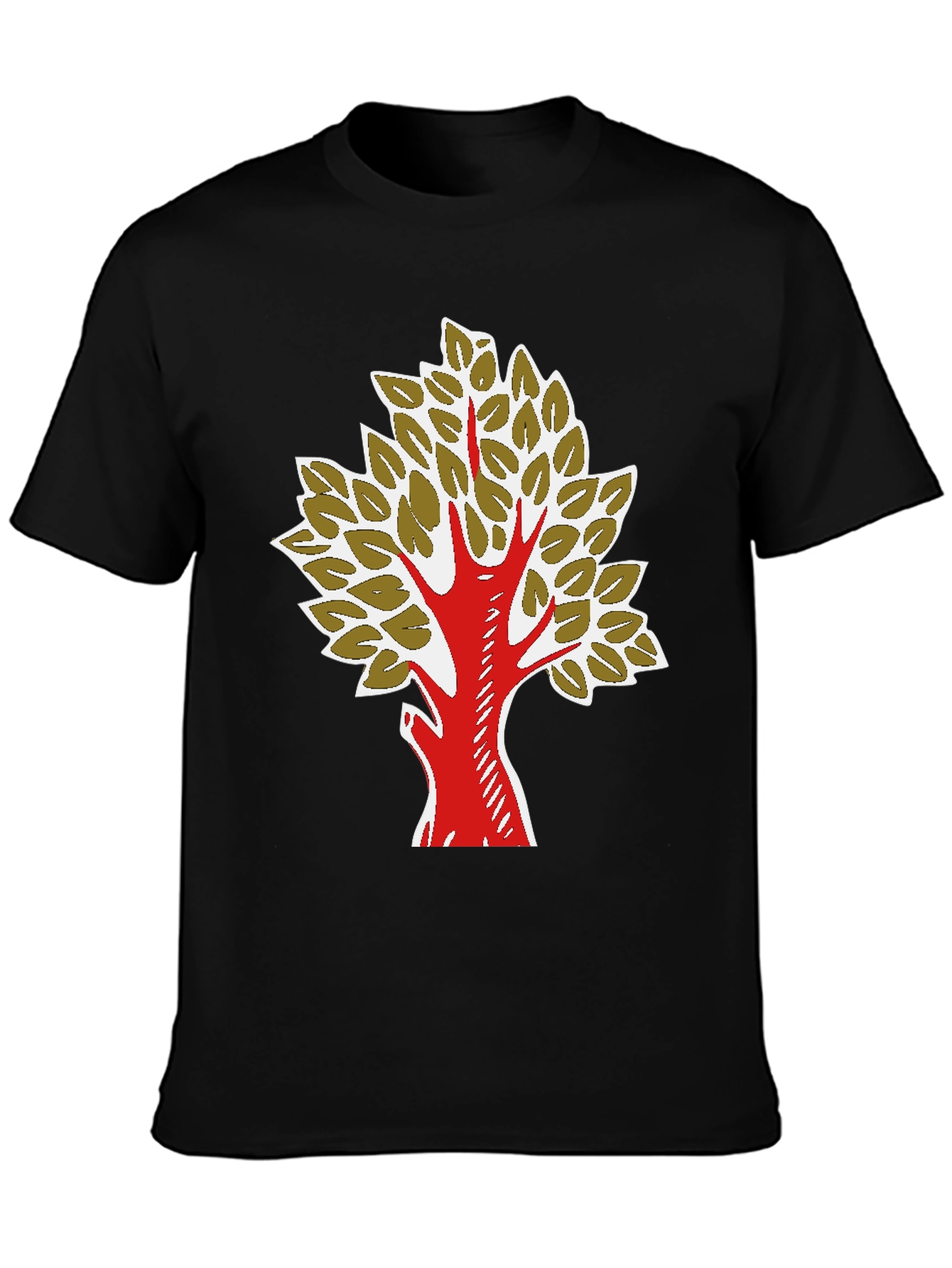 Black Tree Graphic T-Shirt - Nature Inspired Design view 3