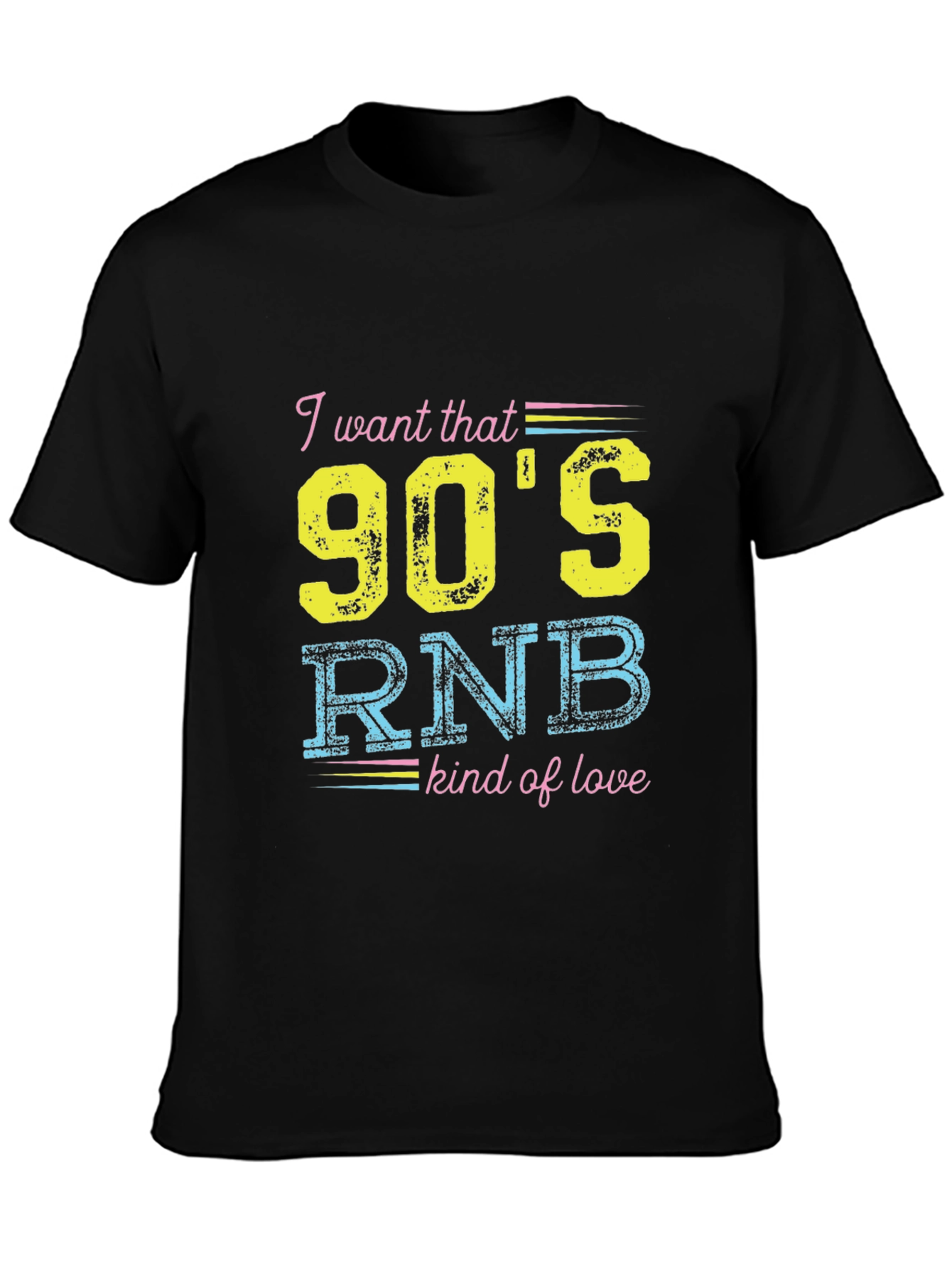 Black 90's RNB Kind of Love T-Shirt view 3