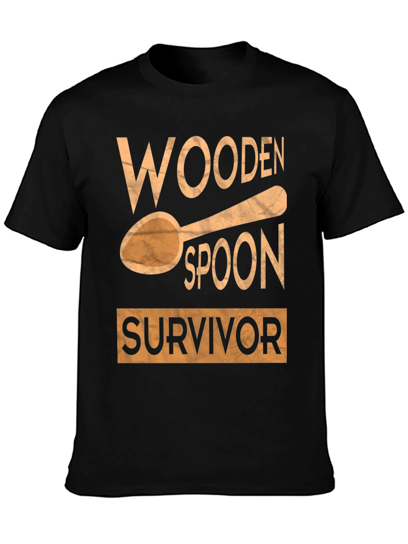 Black Wooden Spoon Survivor Graphic T-Shirt view 3
