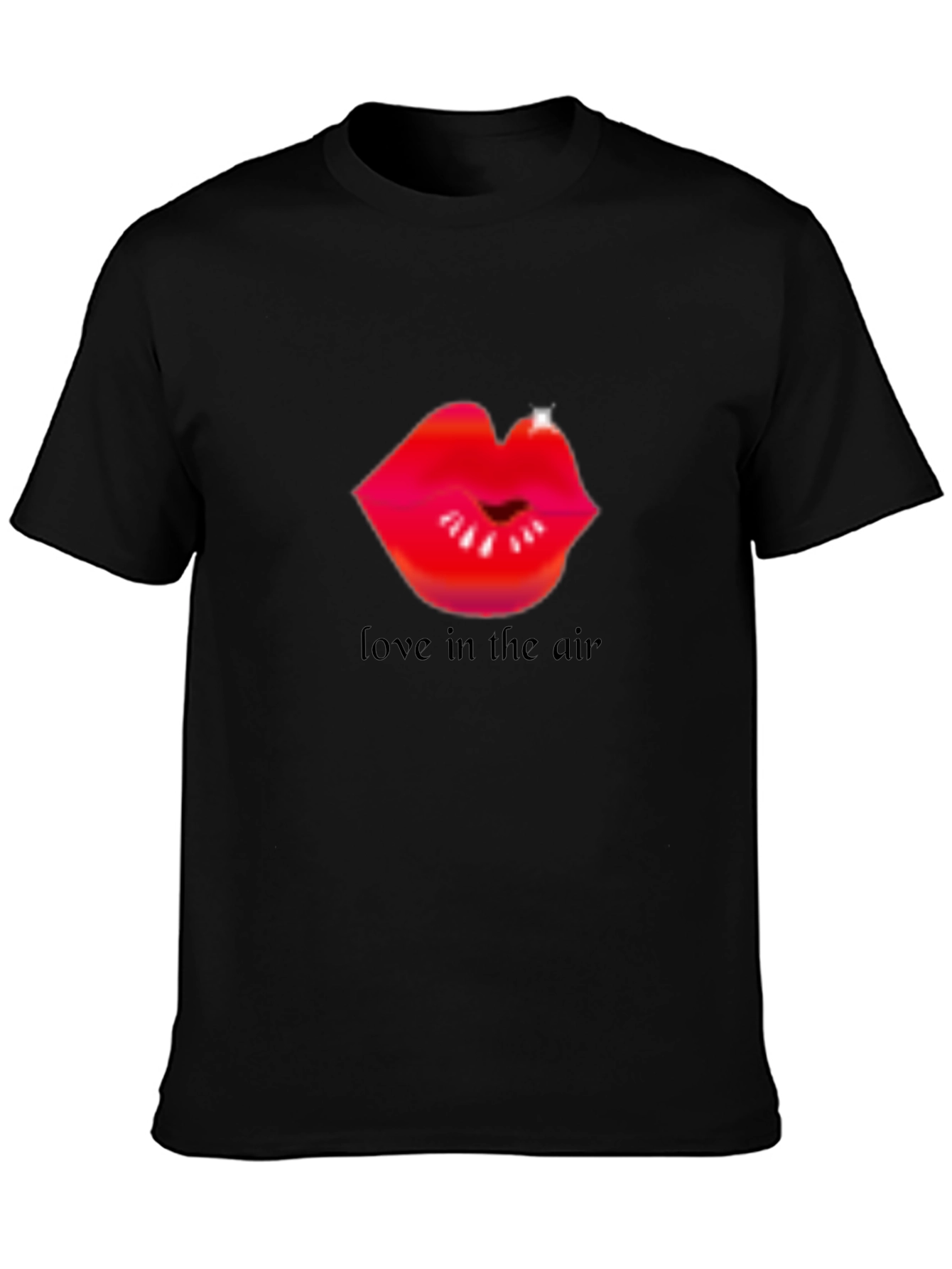 Black Love in the Air Graphic Tee view 3