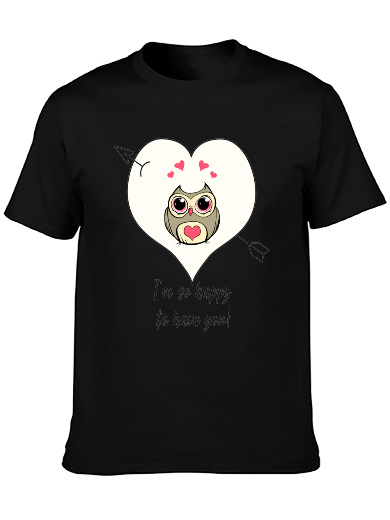 Black Owl Always Love You - Graphic Tee view 3