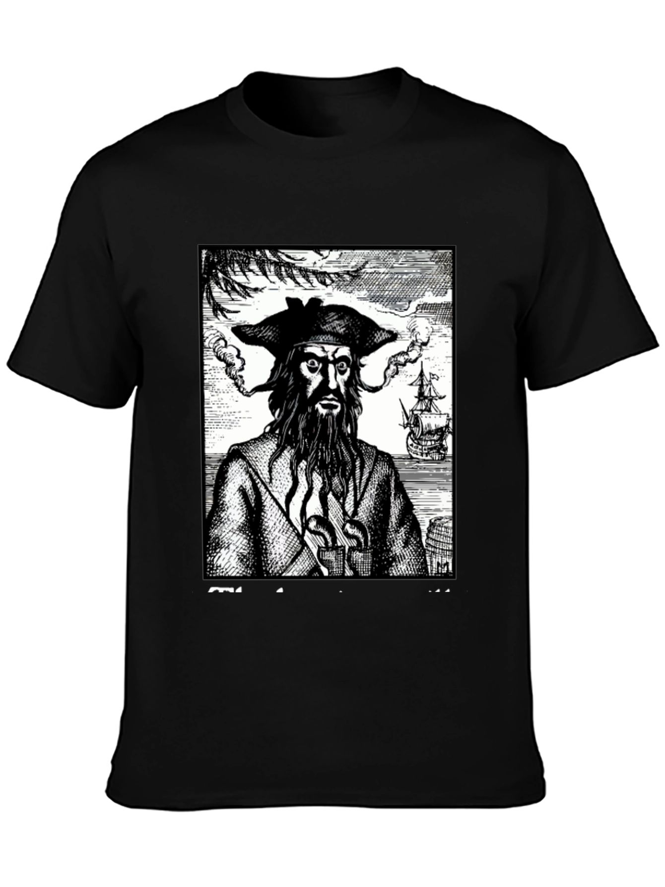 Blackbeard Pirate Graphic Tee - Classic Novelty Shirt - 3