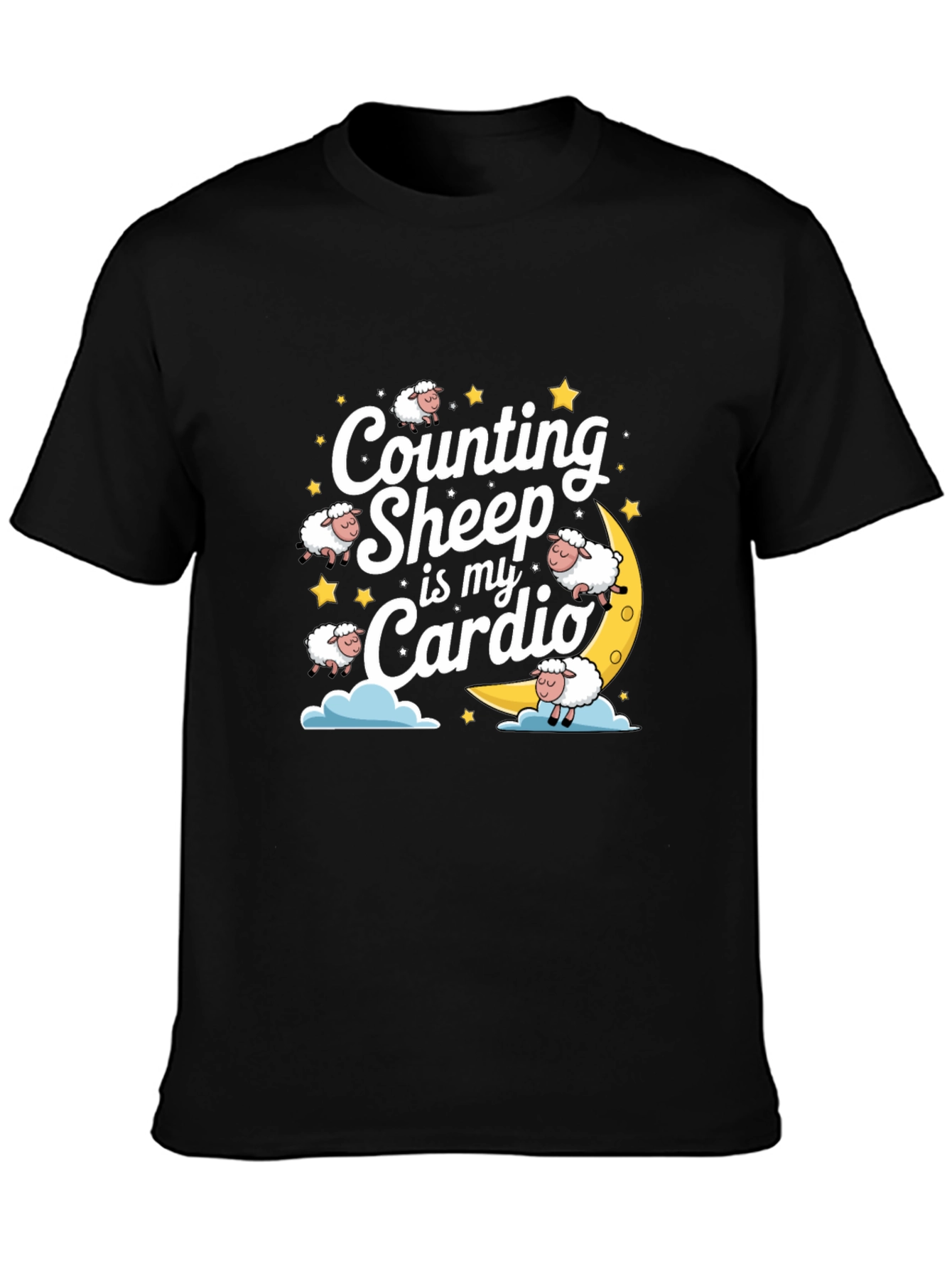 Black Counting Sheep Cardio Tee view 3