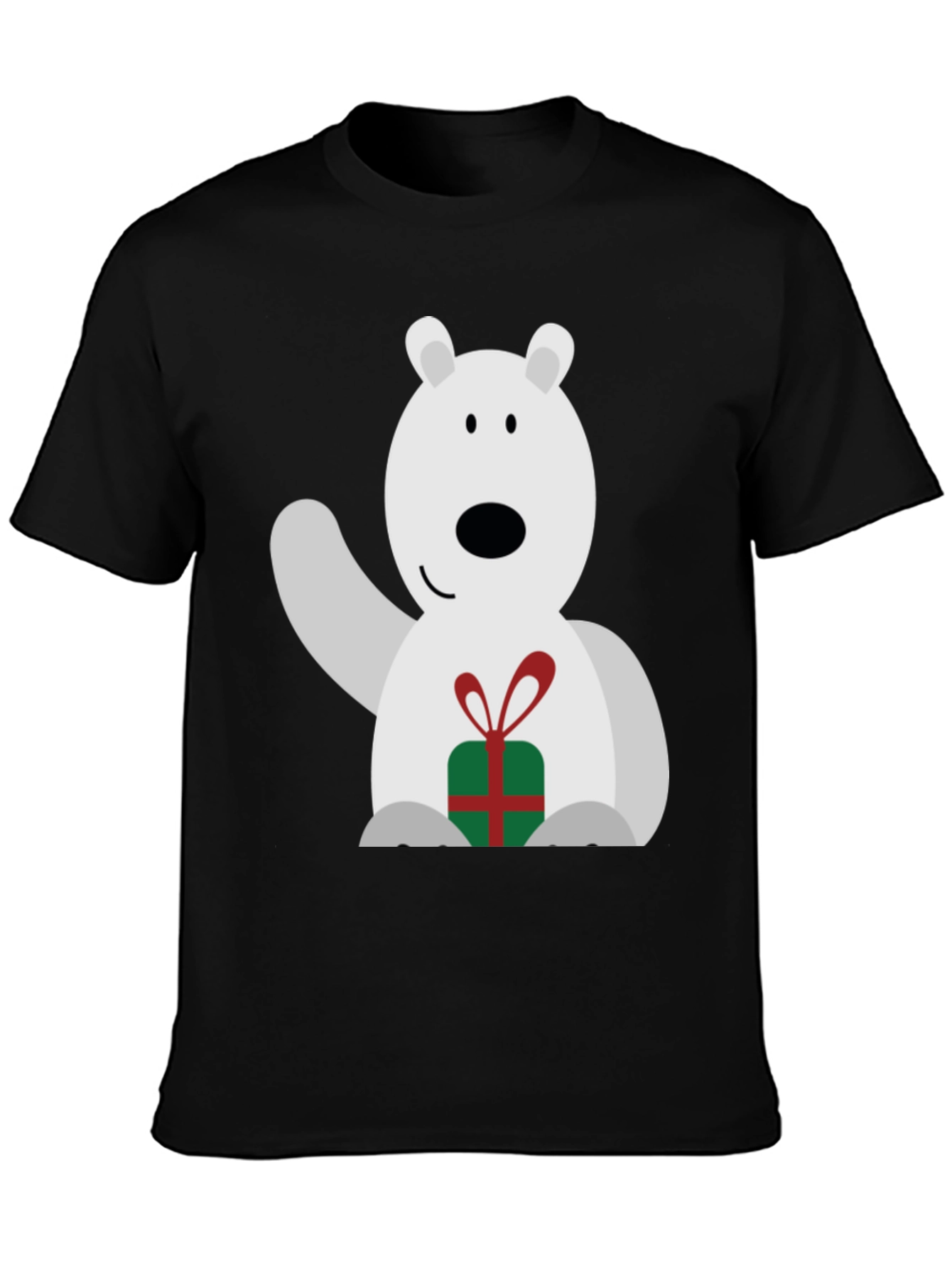 Black Polar Bear Gift Tee view 3
