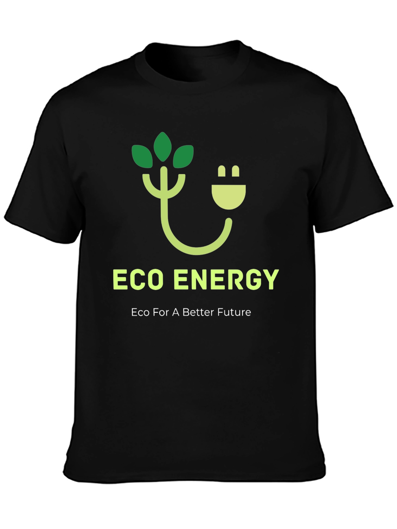 Black Eco Energy Graphic Tee view 3